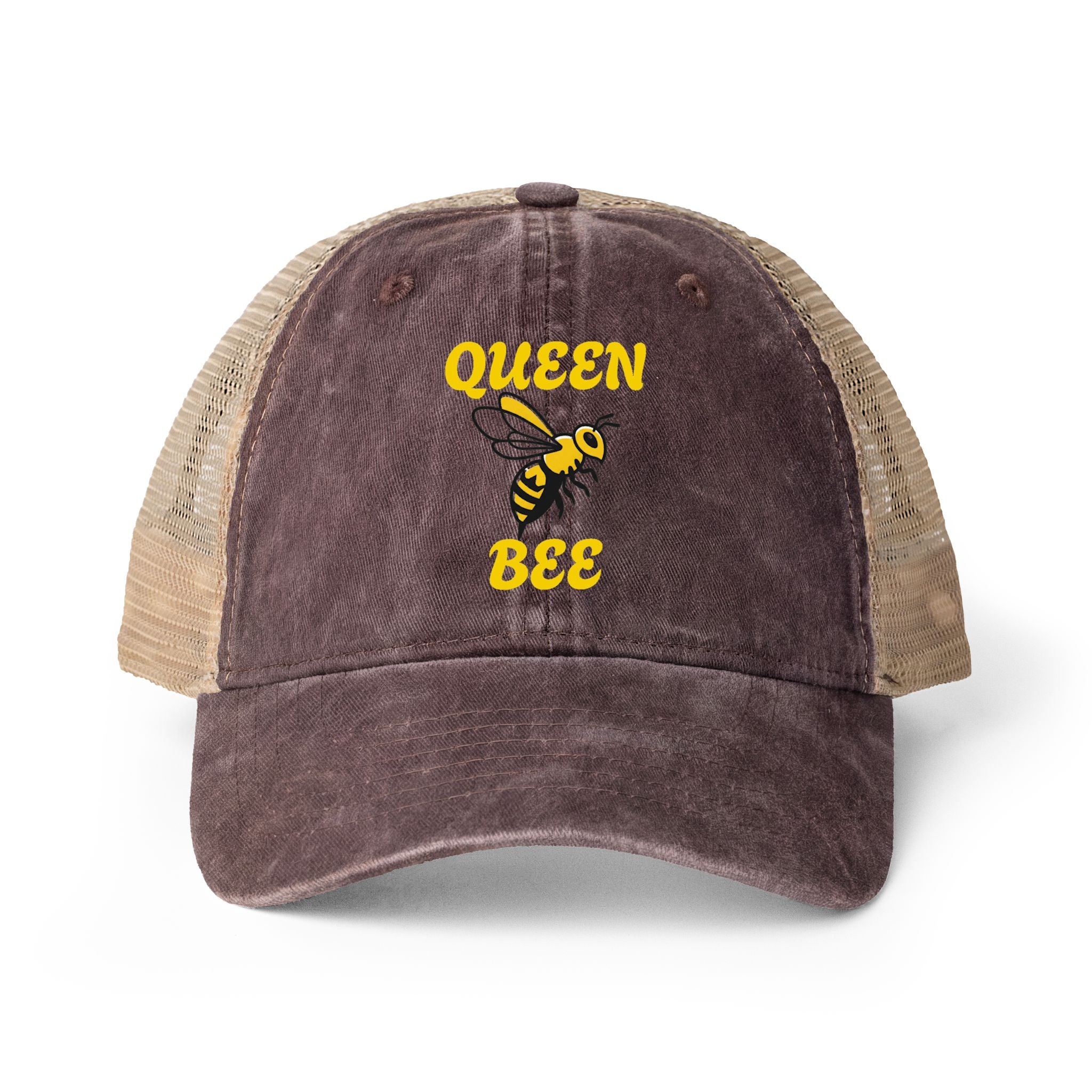 Queen Bee Energy Women's Washed Mesh-Back Cap