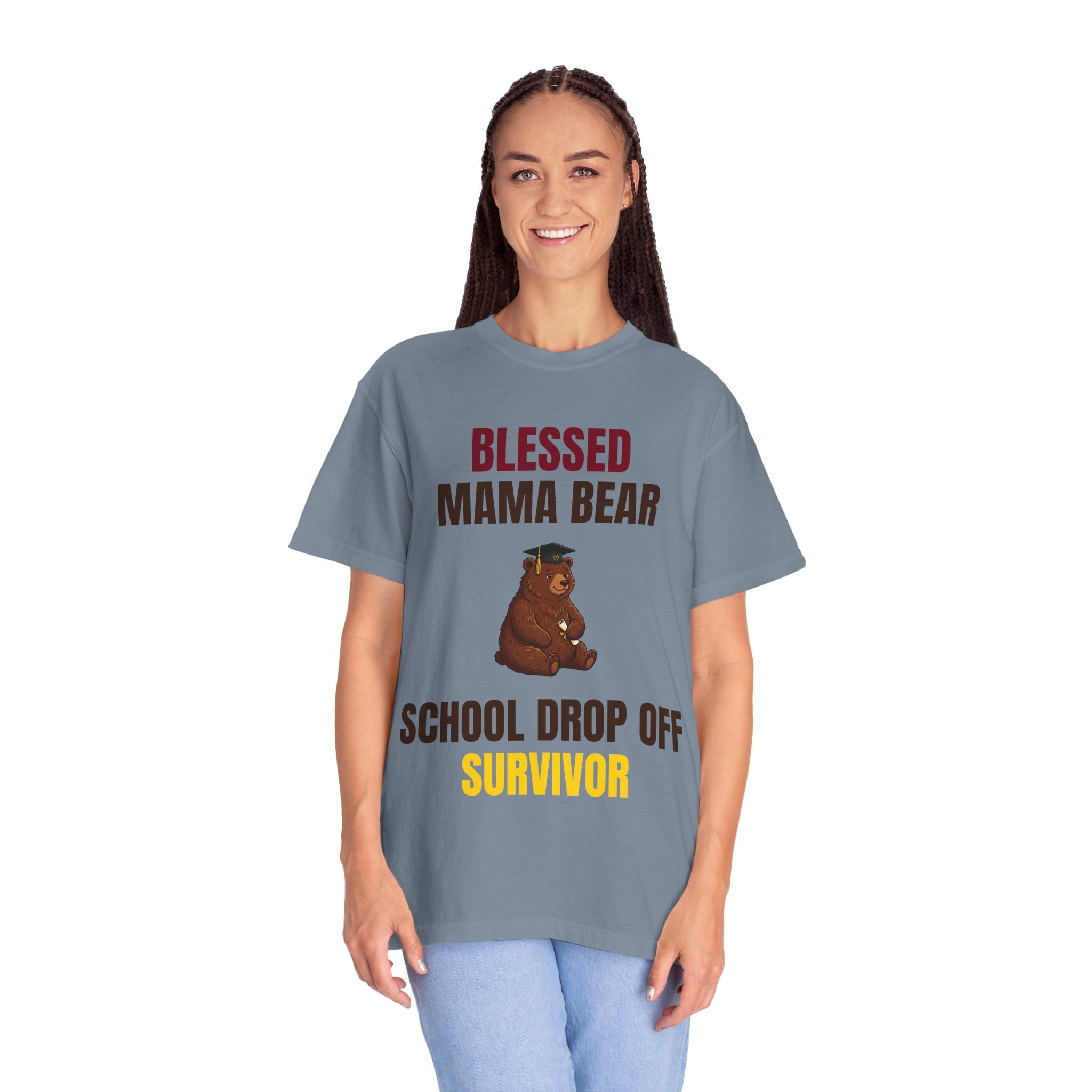 Mama Bear "School Drop Off Survivor" T-Shirt