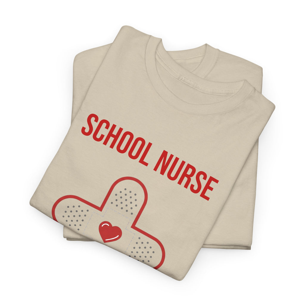 School Nurse T-Shirt – “Band Aid Queen of This School” Cotton Tee
