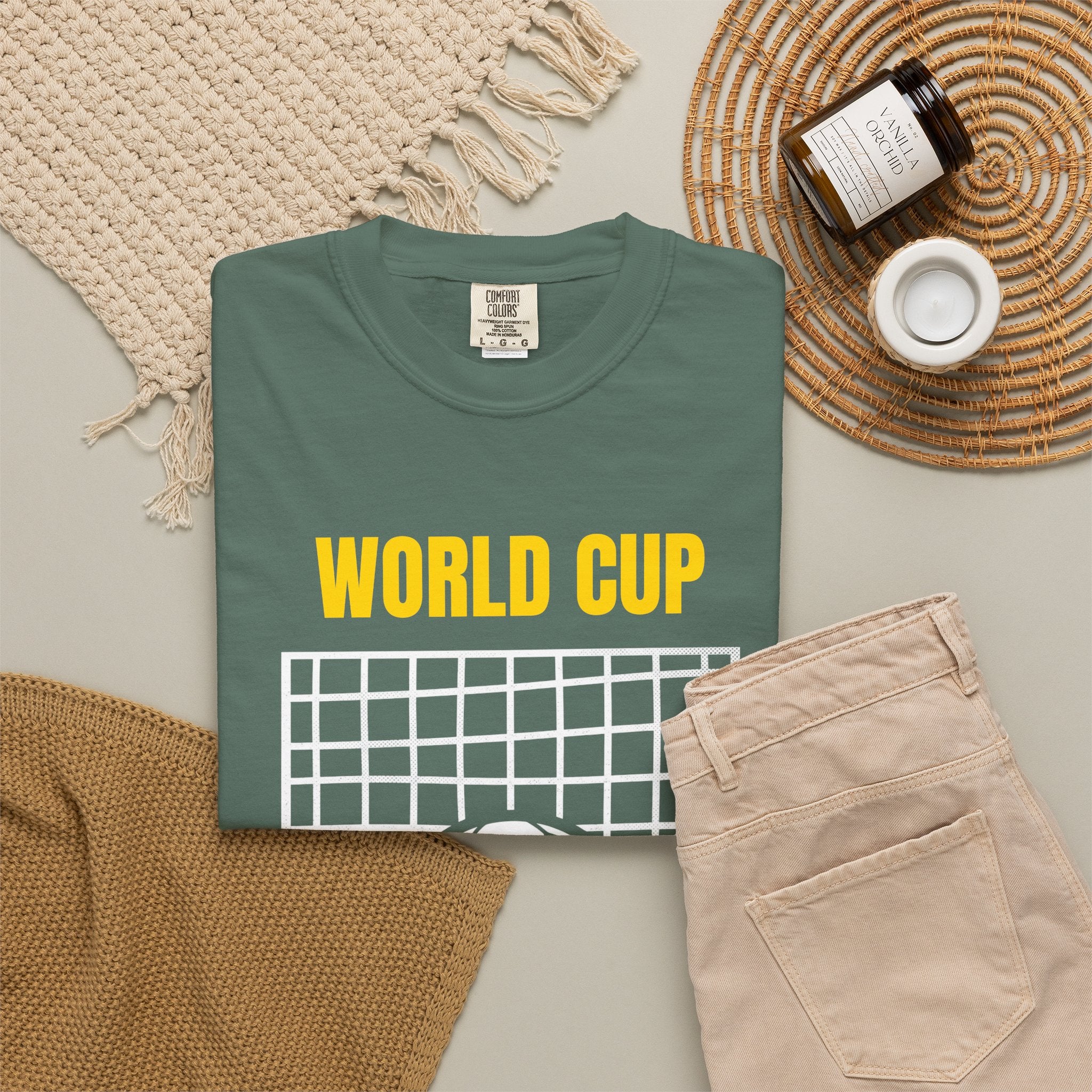 World Cup Goals T-Shirt – Soccer Goal Net & Ball Tee