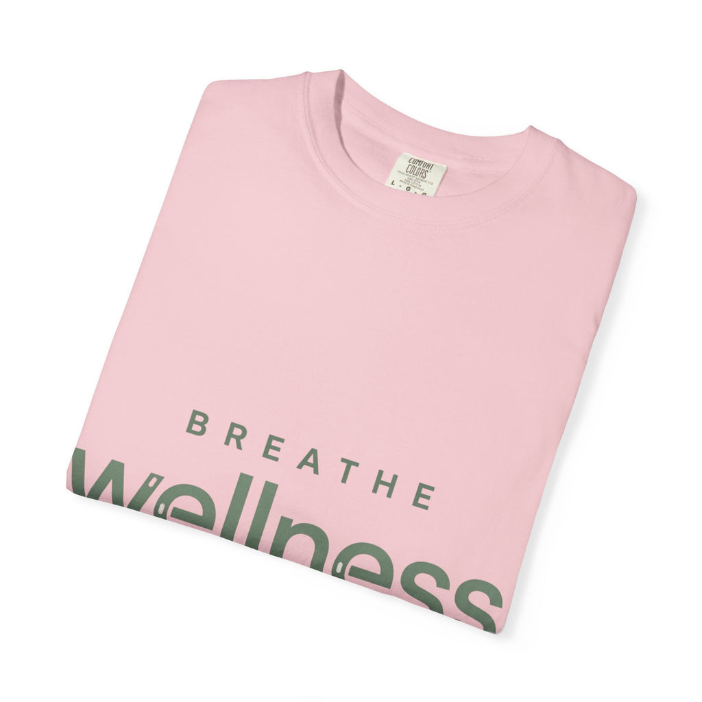 Wellness Breath T-Shirt — "Breathe Wellness" Mindful Graphic Tee