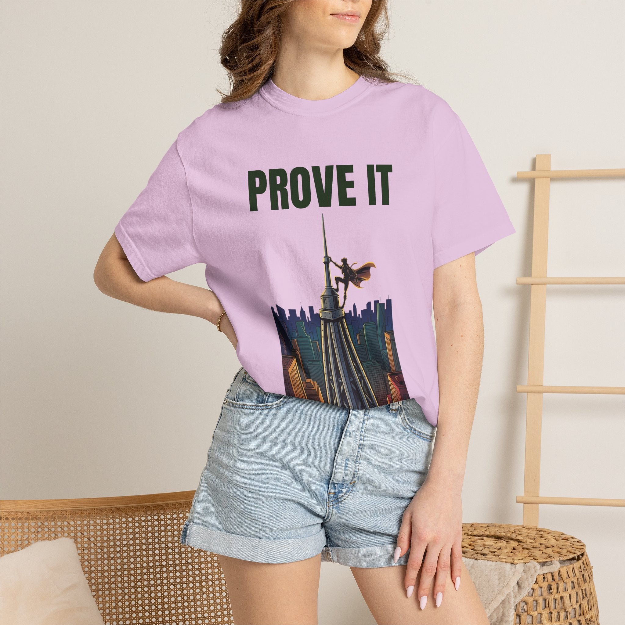 Prove It T‑Shirt — Parkour Rooftop Silhouette Graphic Tee
