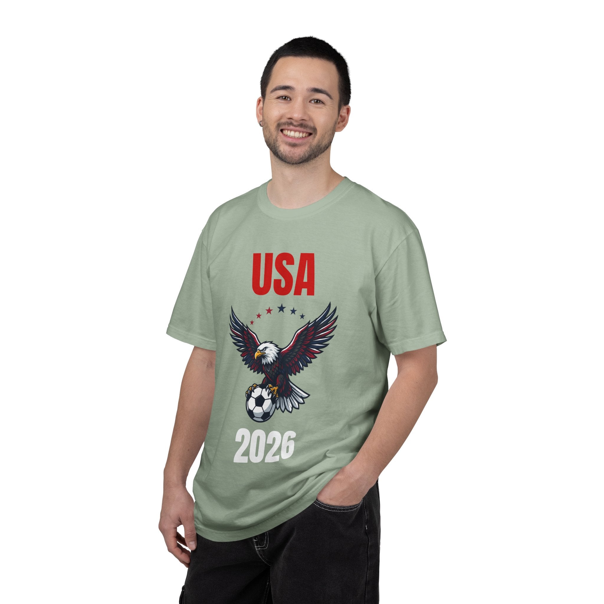 USA 2026 Eagle Soccer T-Shirt — Patriotic Men’s Women’s Team Fan Tee