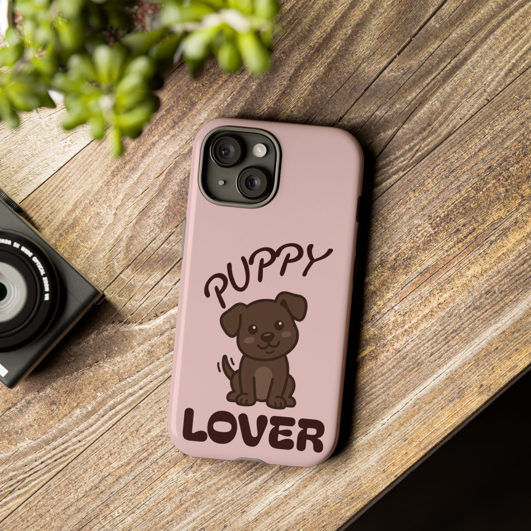 Puppy Lover Phone Case — Cute Brown Puppy Tough Phone Cover
