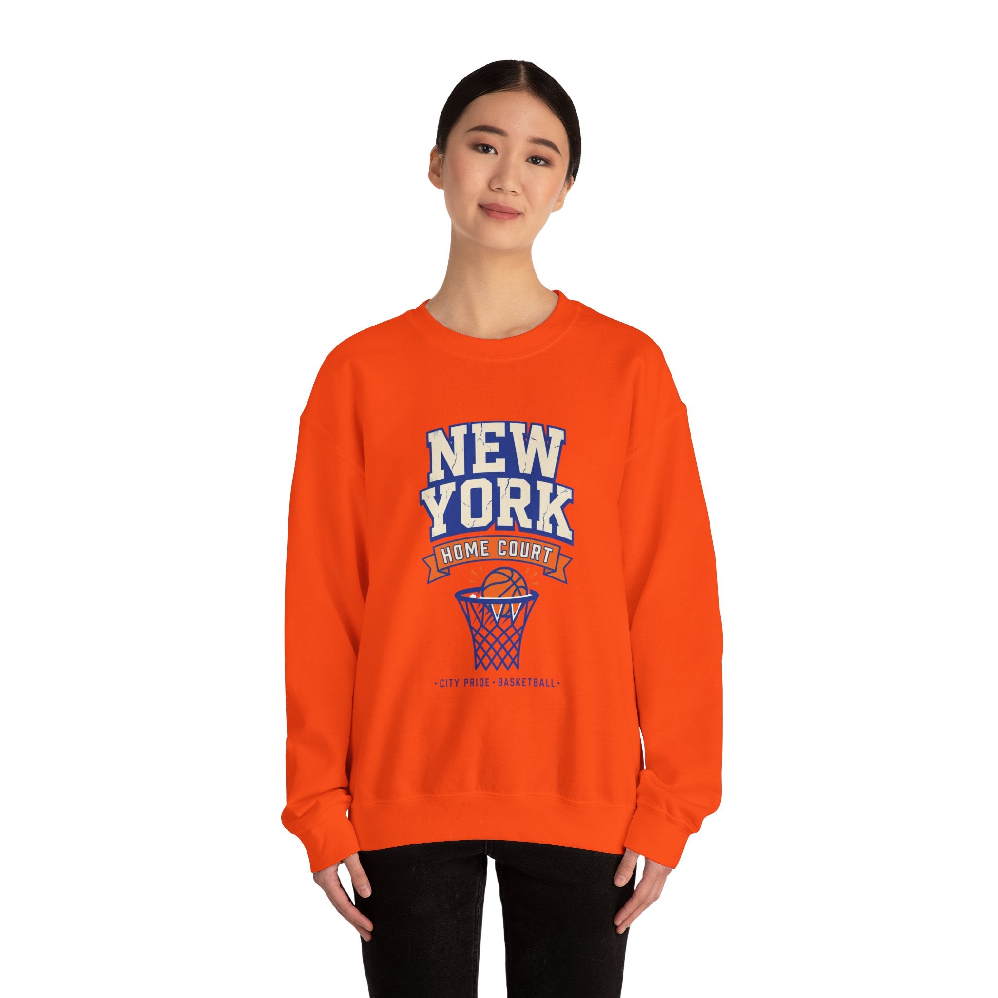 New York Home Court Sweatshirt | Vintage Basketball Pride