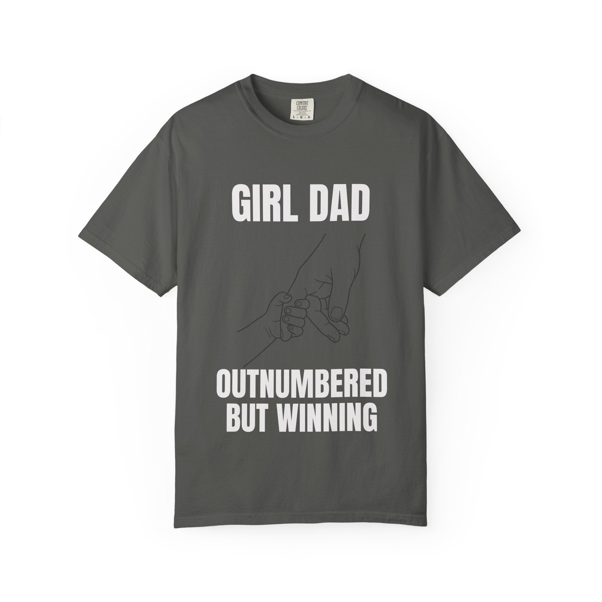 Girl Dad Outnumbered But Winning T-Shirt — Funny Father's Day Gift Tee