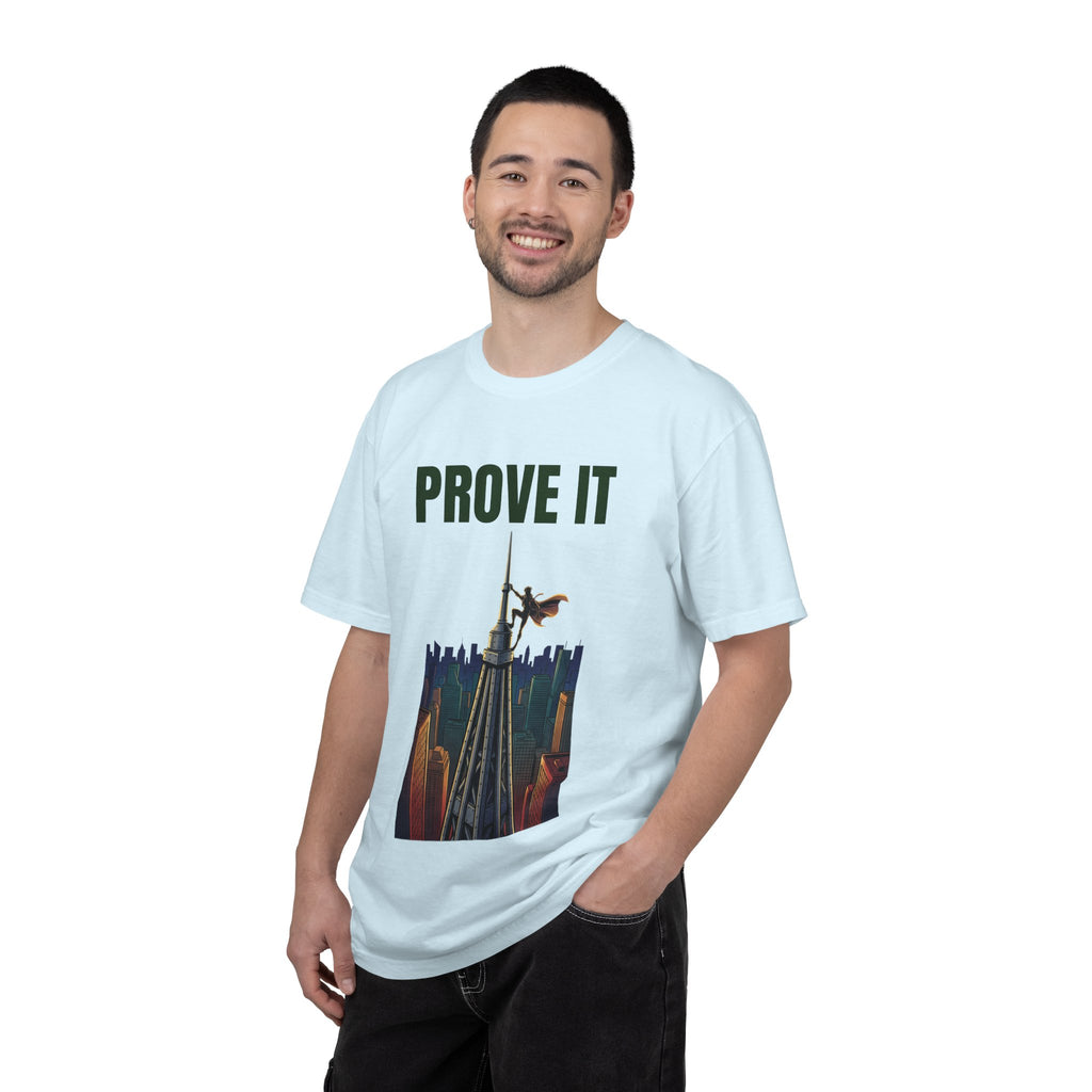 Prove It T‑Shirt — Parkour Rooftop Silhouette Graphic Tee