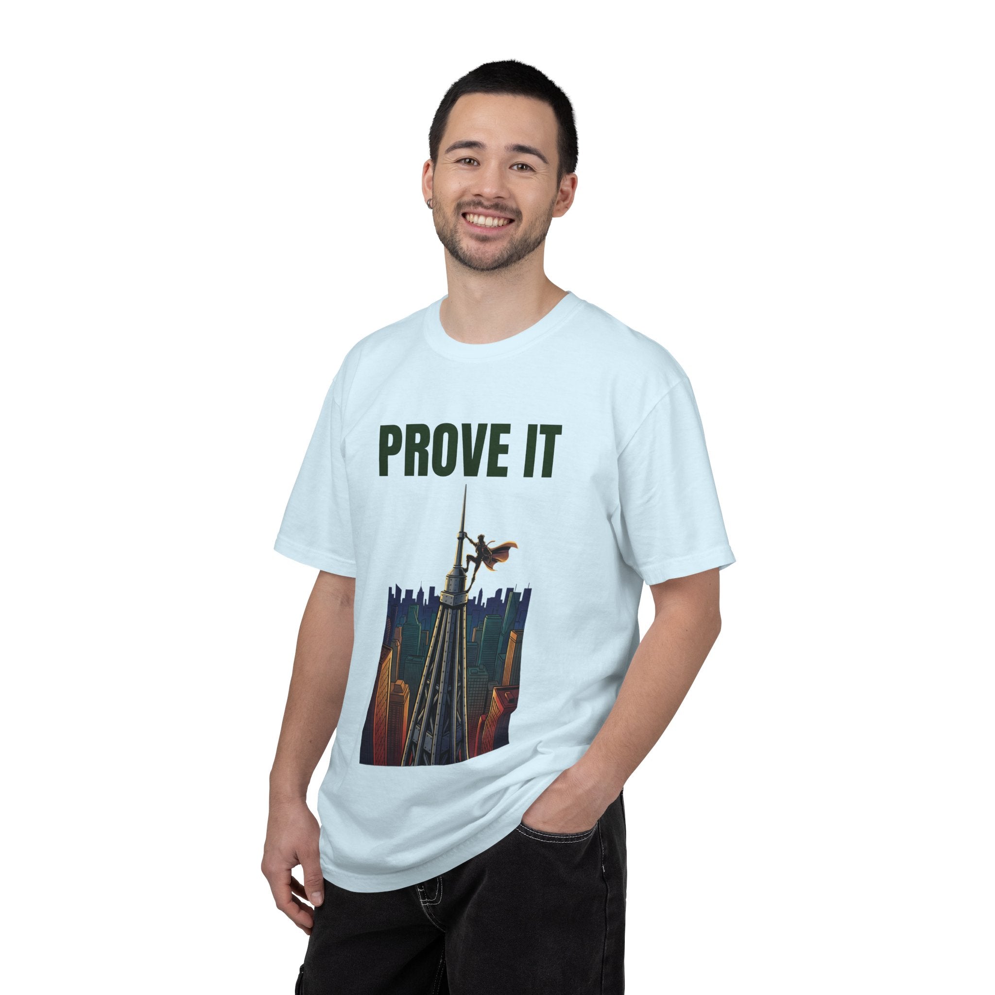Prove It T‑Shirt — Parkour Rooftop Silhouette Graphic Tee