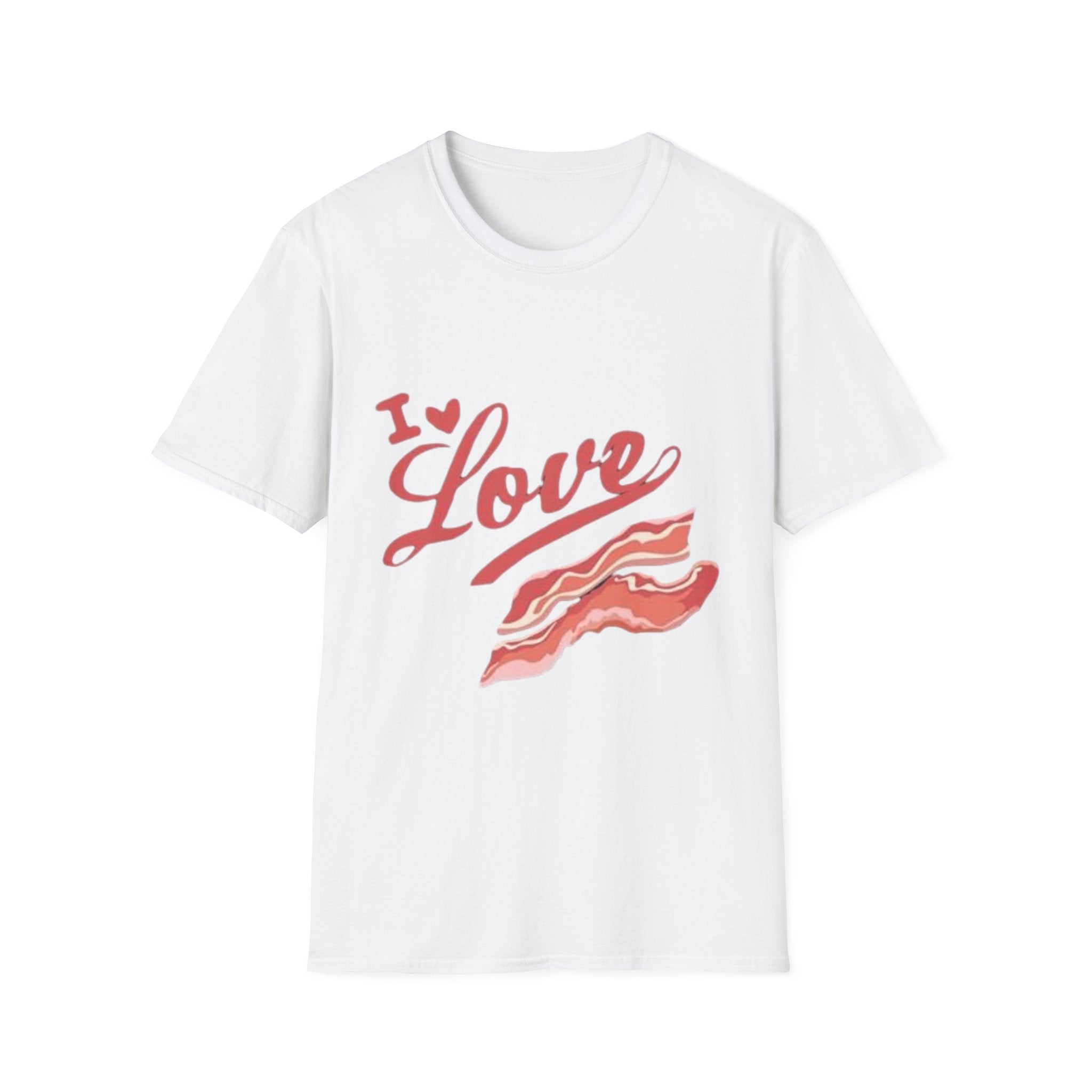 I Love Bacon T-Shirt — Retro Script Breakfast Tee