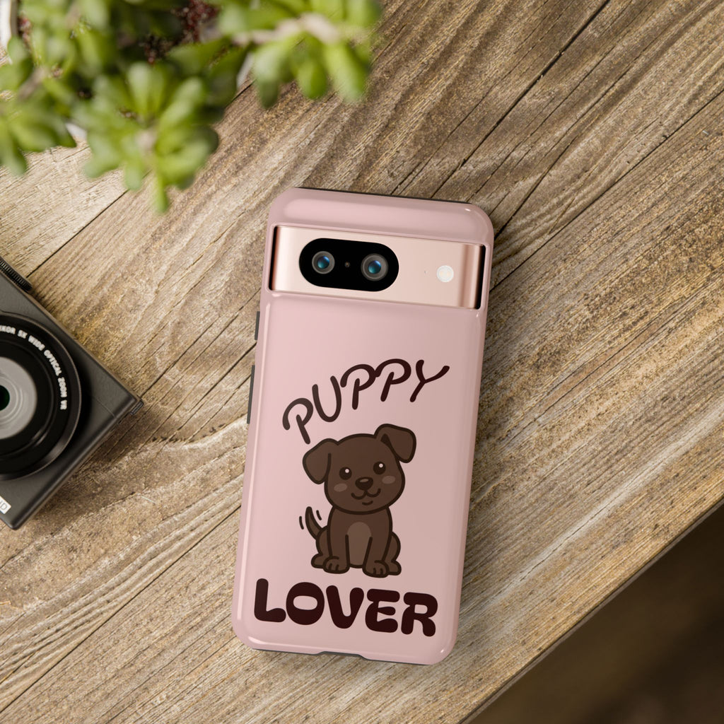 Puppy Lover Phone Case — Cute Brown Puppy Tough Phone Cover