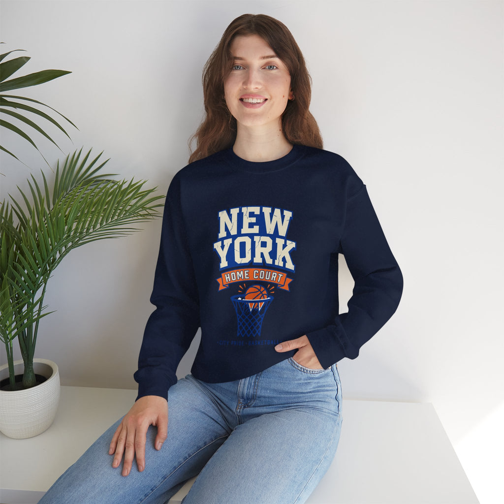 New York Home Court Sweatshirt | Vintage Basketball Pride