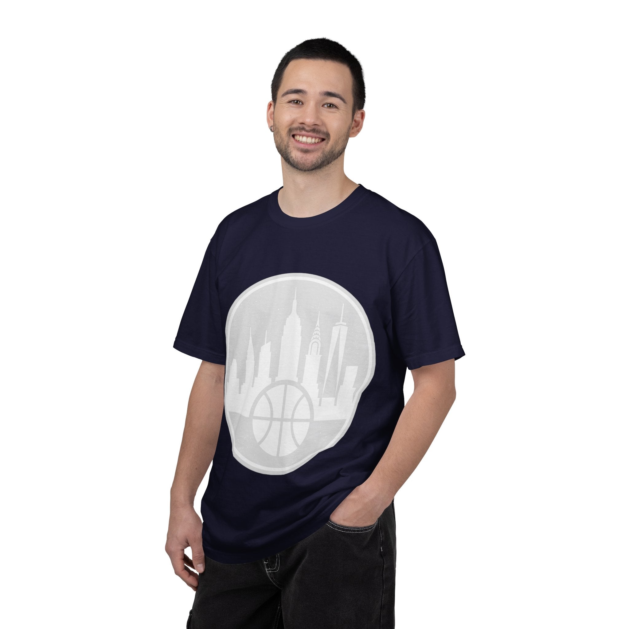 City Skyline Basketball T-Shirt — Urban Basketball Graphic Tee