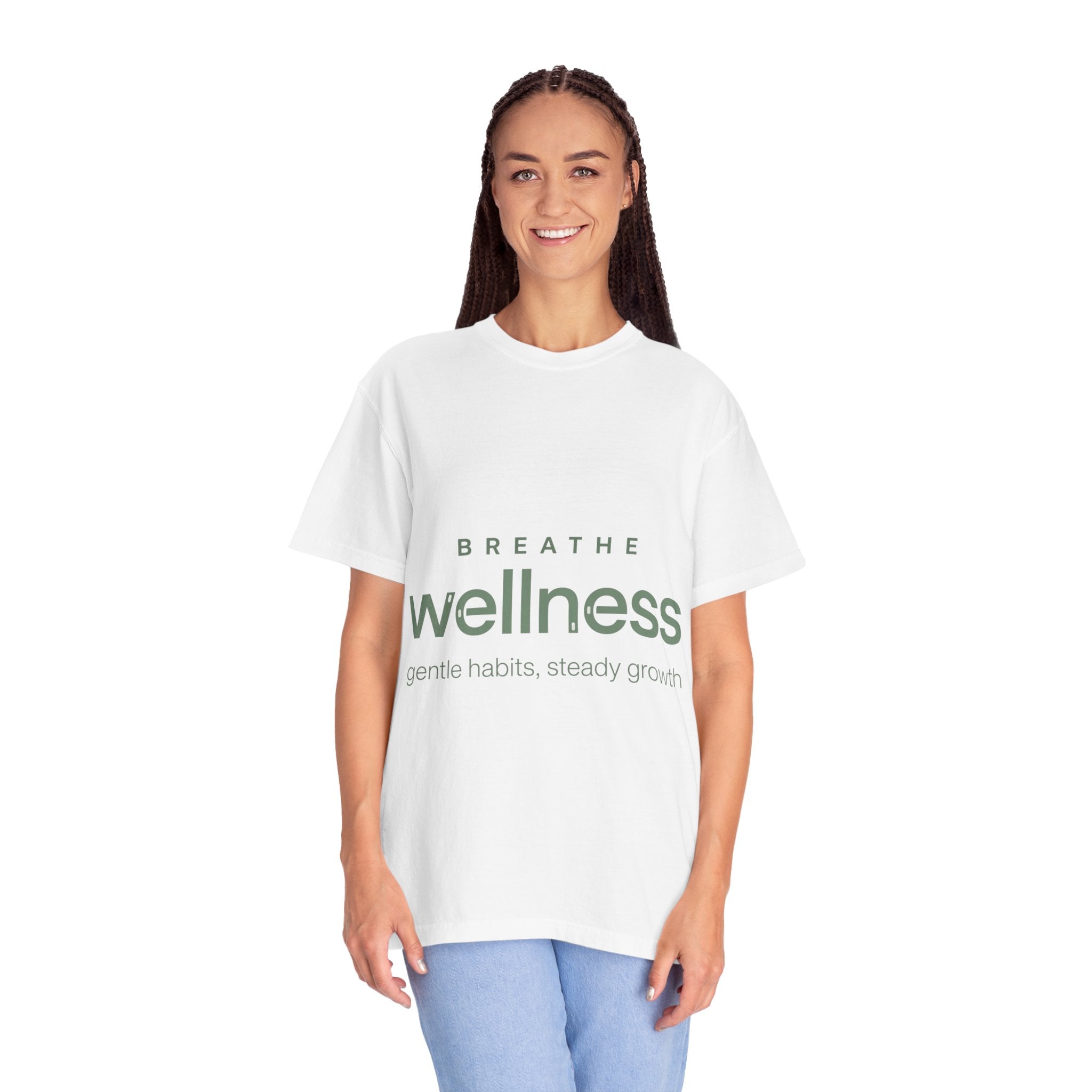 Wellness Breath T-Shirt — "Breathe Wellness" Mindful Graphic Tee