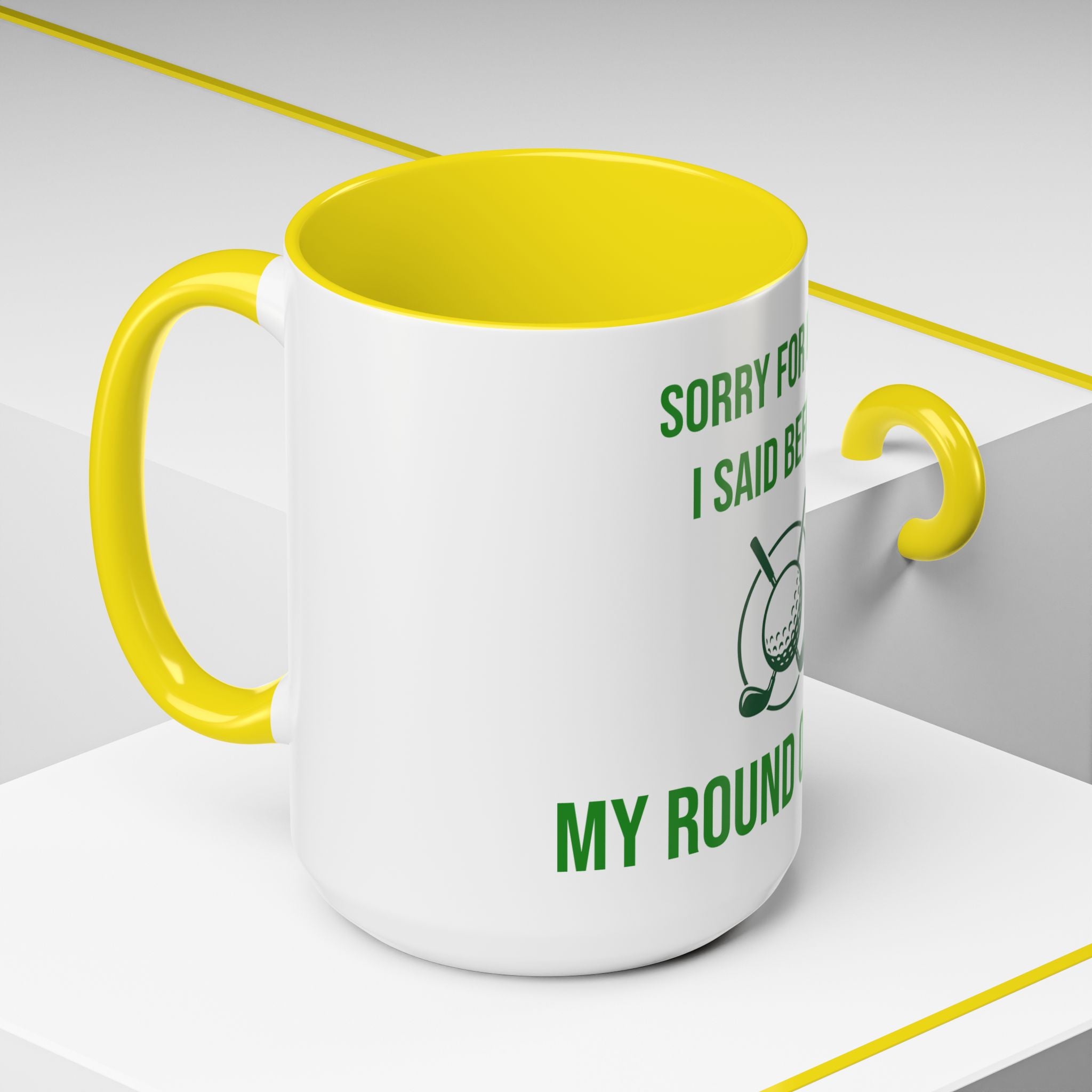 Sorry For What I Said Before My Golf Game Coffee Mug — Funny Golfing Dad Father's Day Gift