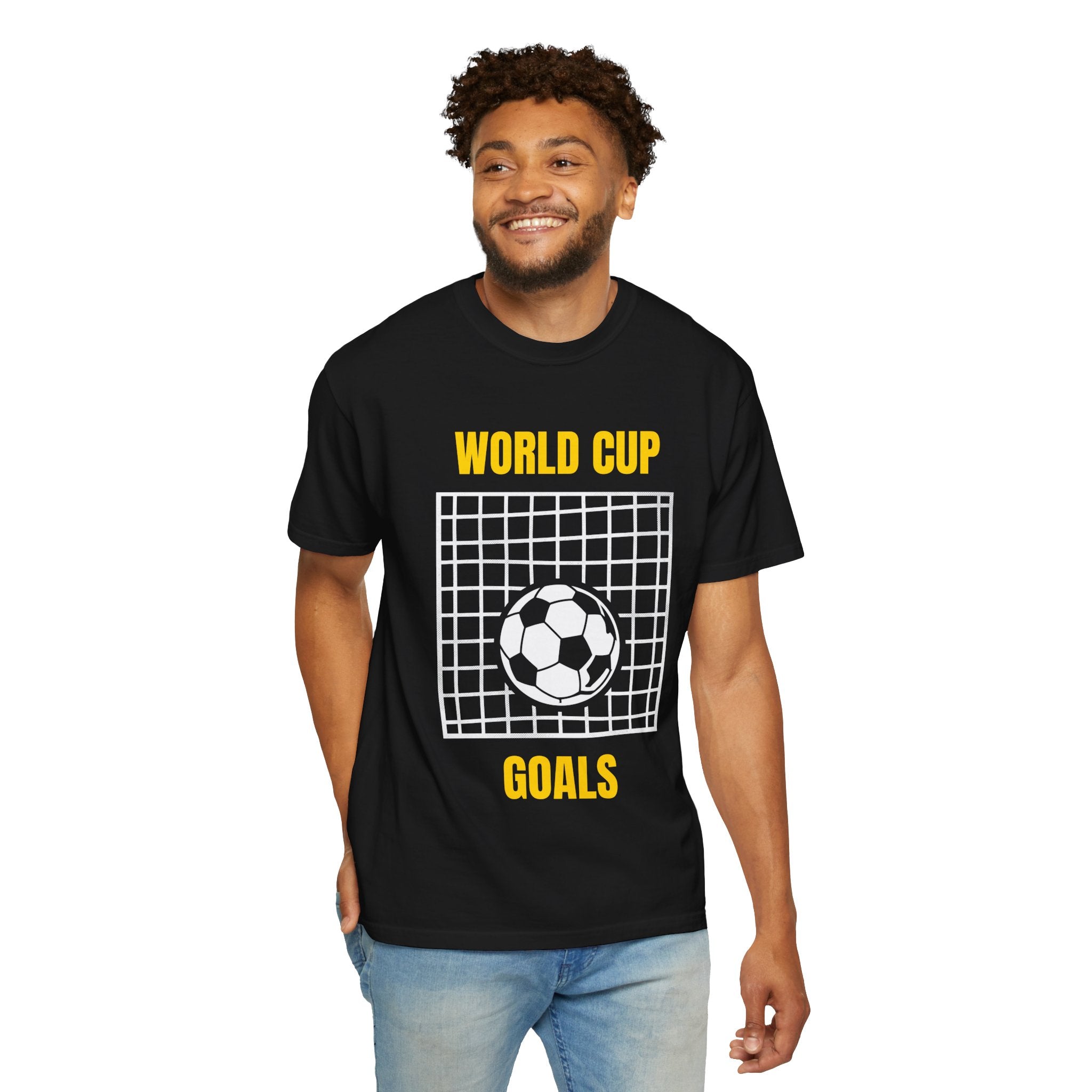 World Cup Goals T-Shirt – Soccer Goal Net & Ball Tee