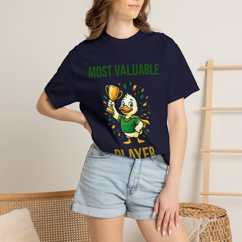 MVP Duck T‑Shirt — "Most Valuable Player" Cute Trophy Cartoon Tee