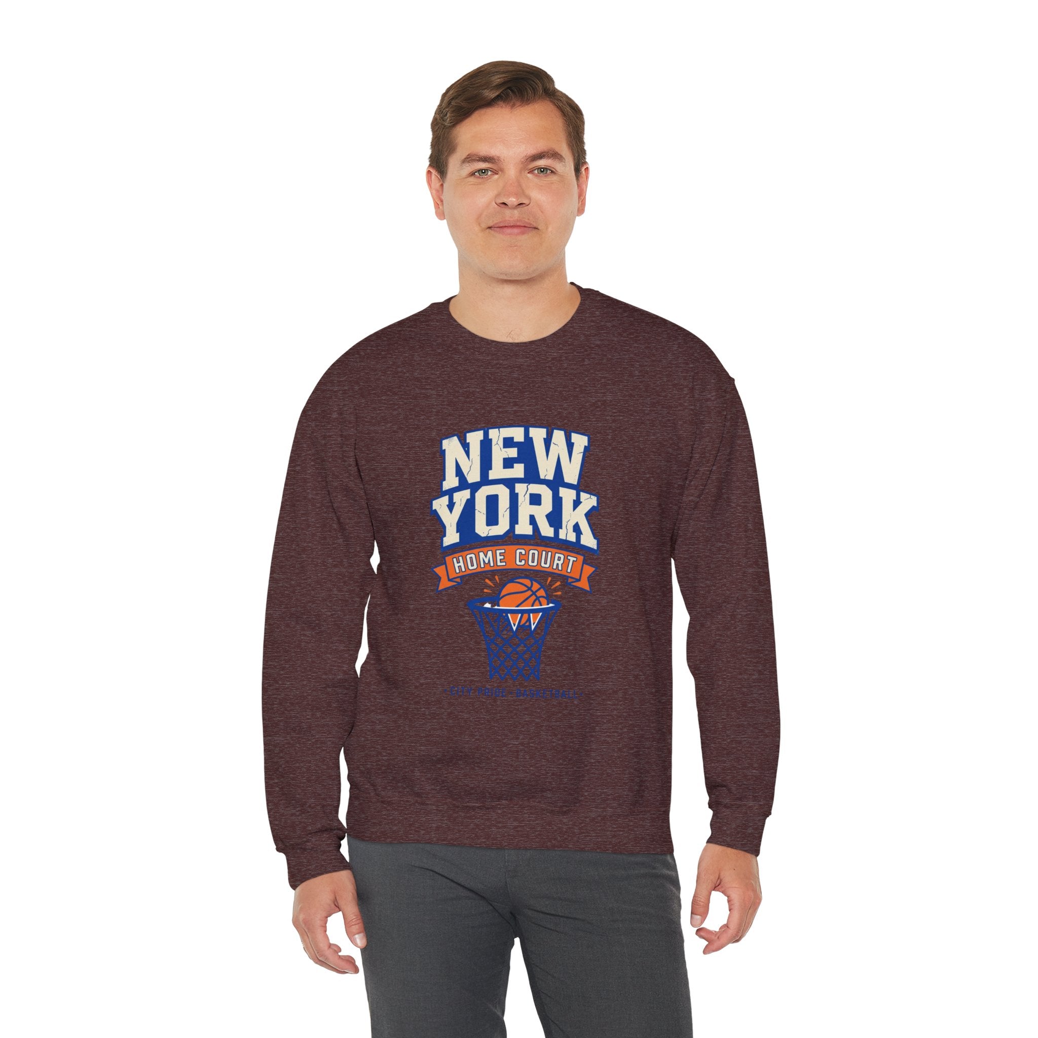 New York Home Court Sweatshirt | Vintage Basketball Pride