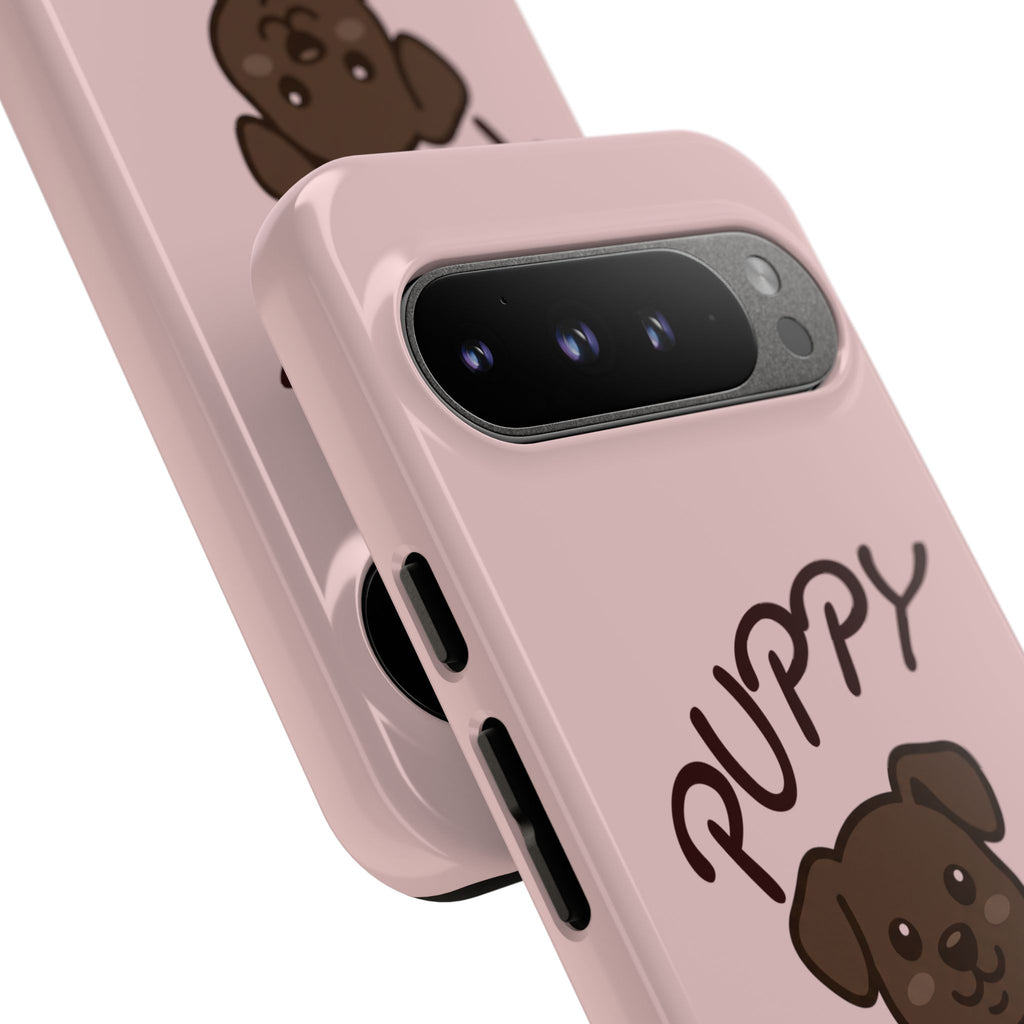 Puppy Lover Phone Case — Cute Brown Puppy Tough Phone Cover