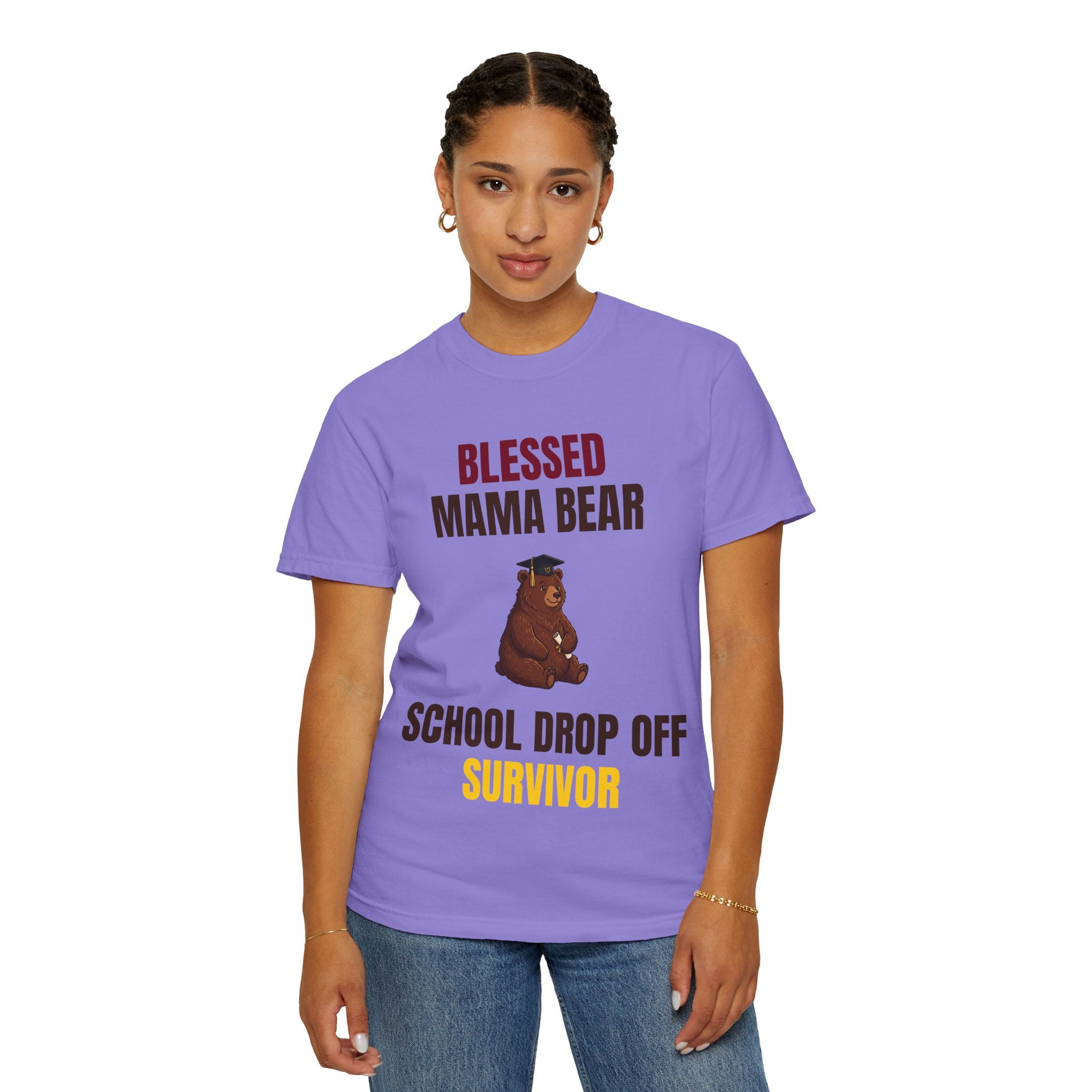 Mama Bear "School Drop Off Survivor" T-Shirt