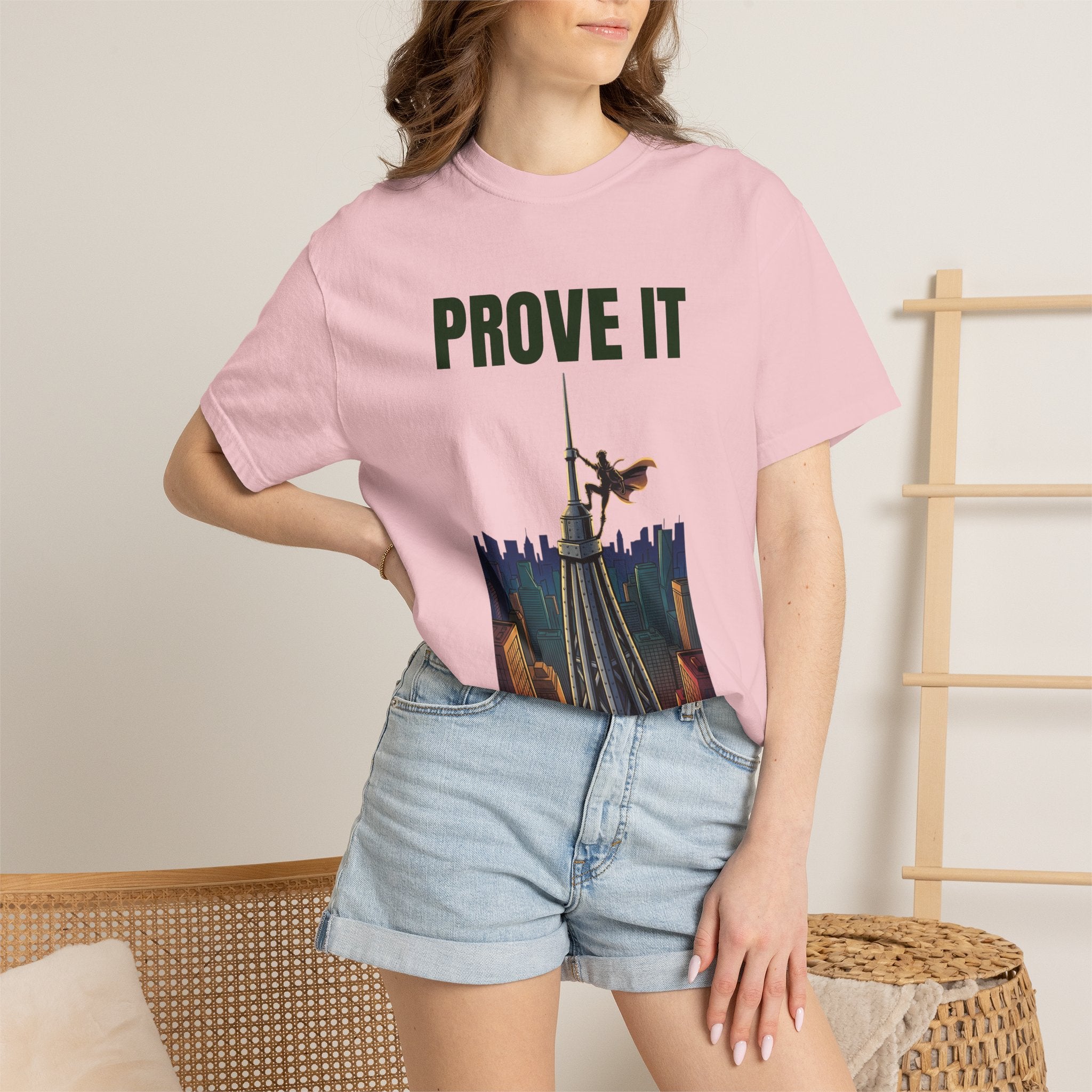 Prove It T‑Shirt — Parkour Rooftop Silhouette Graphic Tee