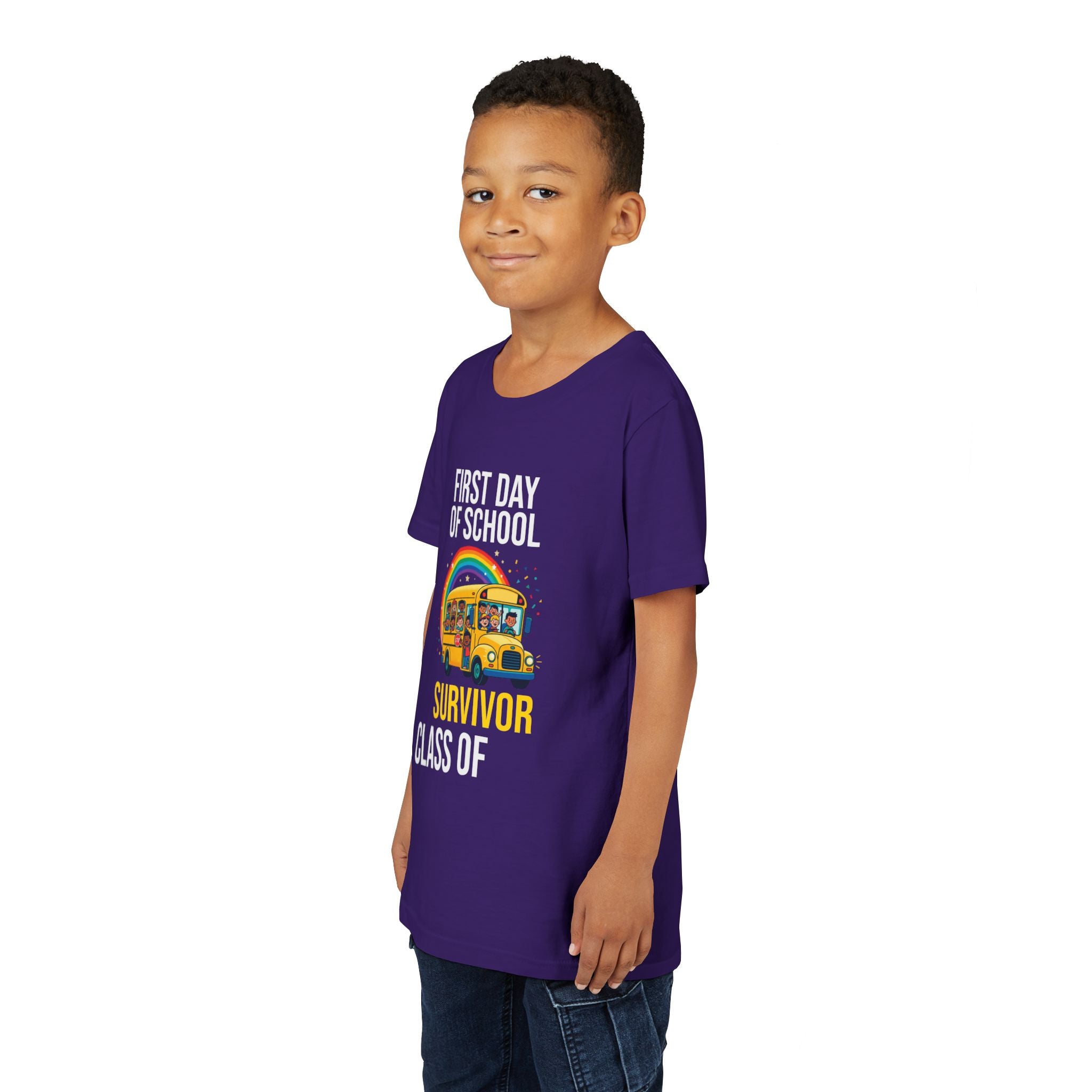 First Day Of School Survivor T-Shirt — Funny Back To School Kids Gift Tee