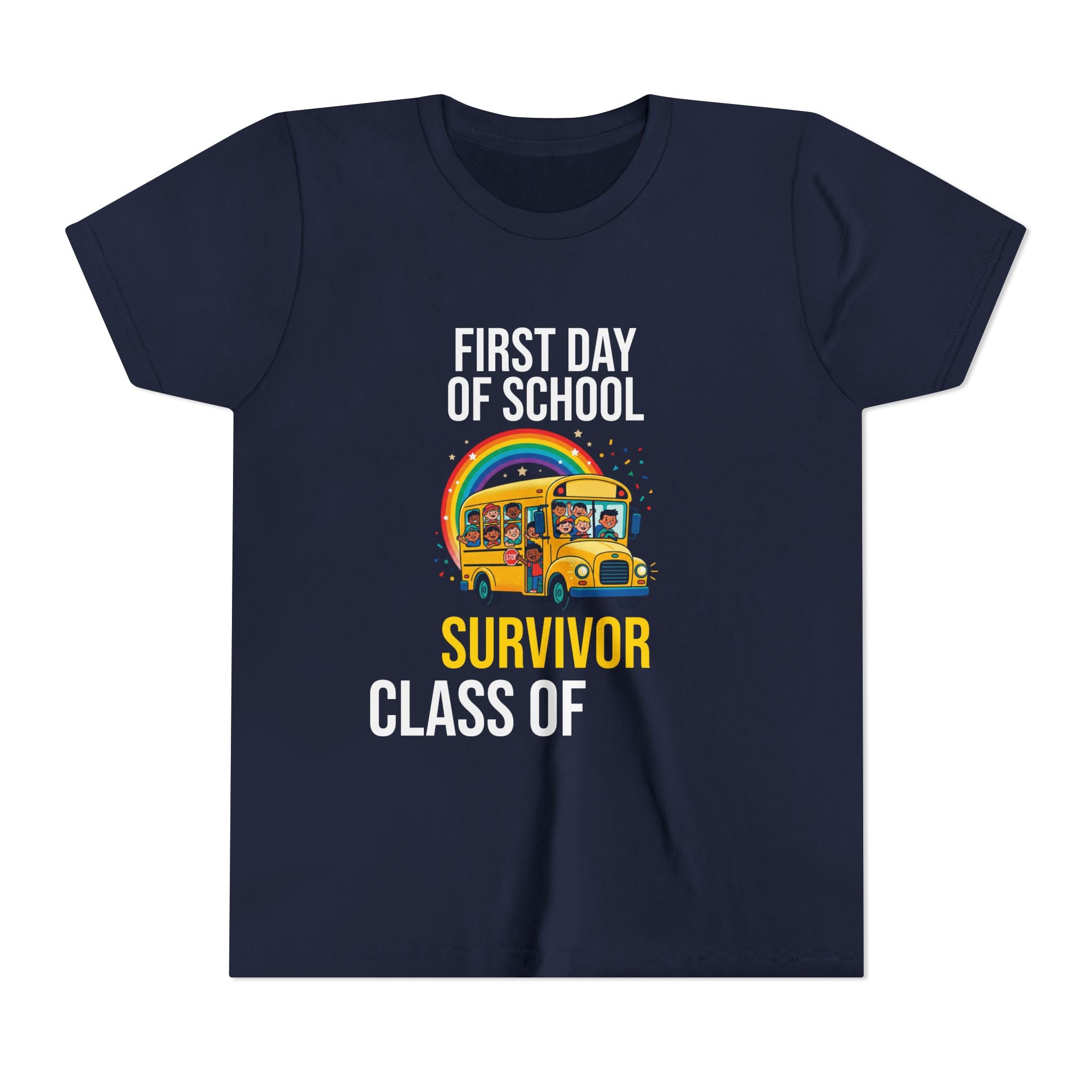 First Day Of School Survivor T-Shirt — Funny Back To School Kids Gift Tee