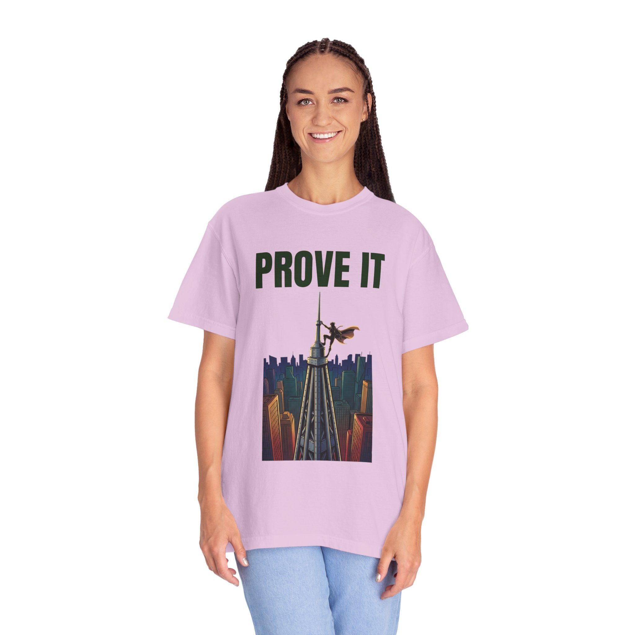 Prove It T‑Shirt — Parkour Rooftop Silhouette Graphic Tee