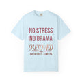 No Stress No Drama Beloved T-Shirt — Positive Message Tee for Women & Loved Ones