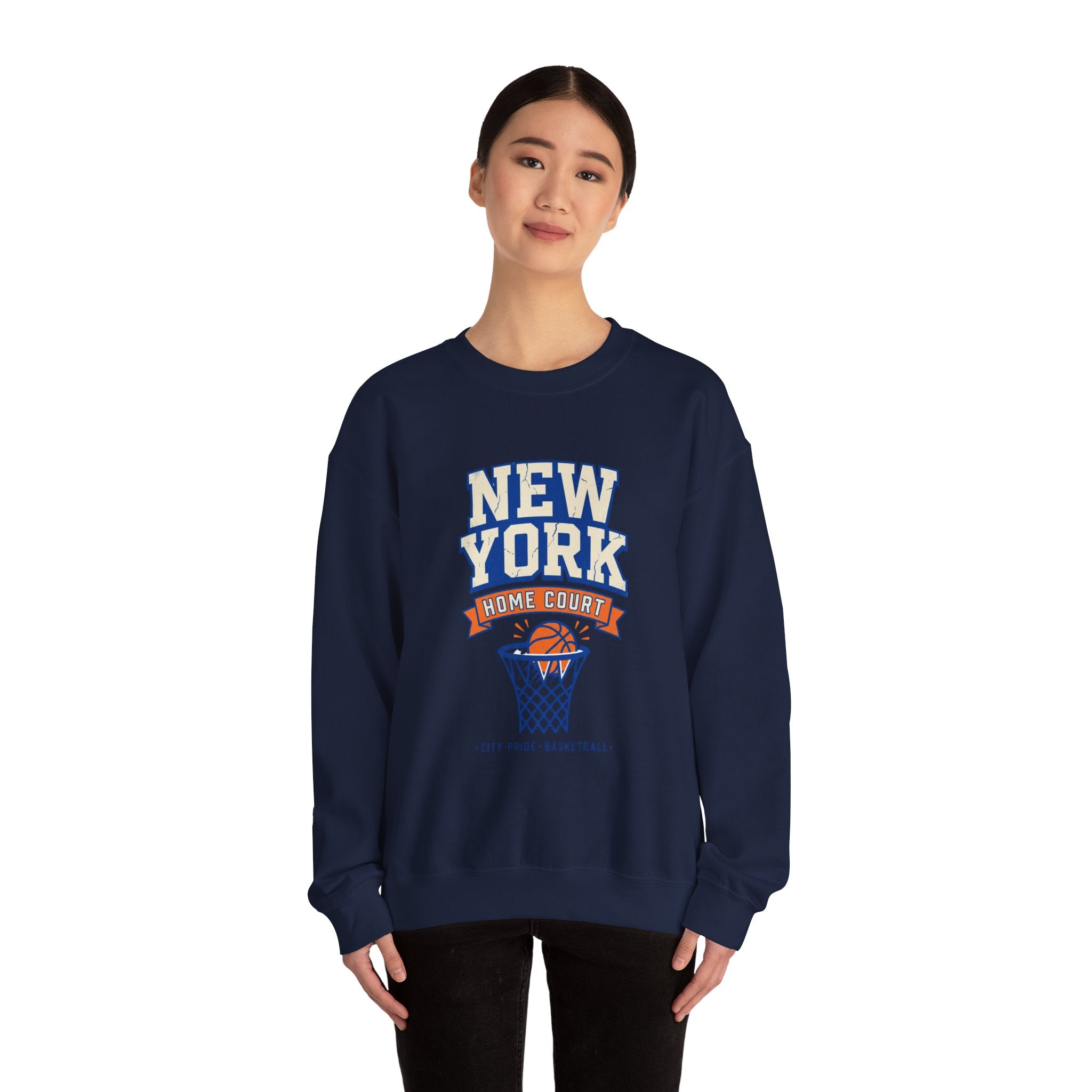 New York Home Court Sweatshirt | Vintage Basketball Pride