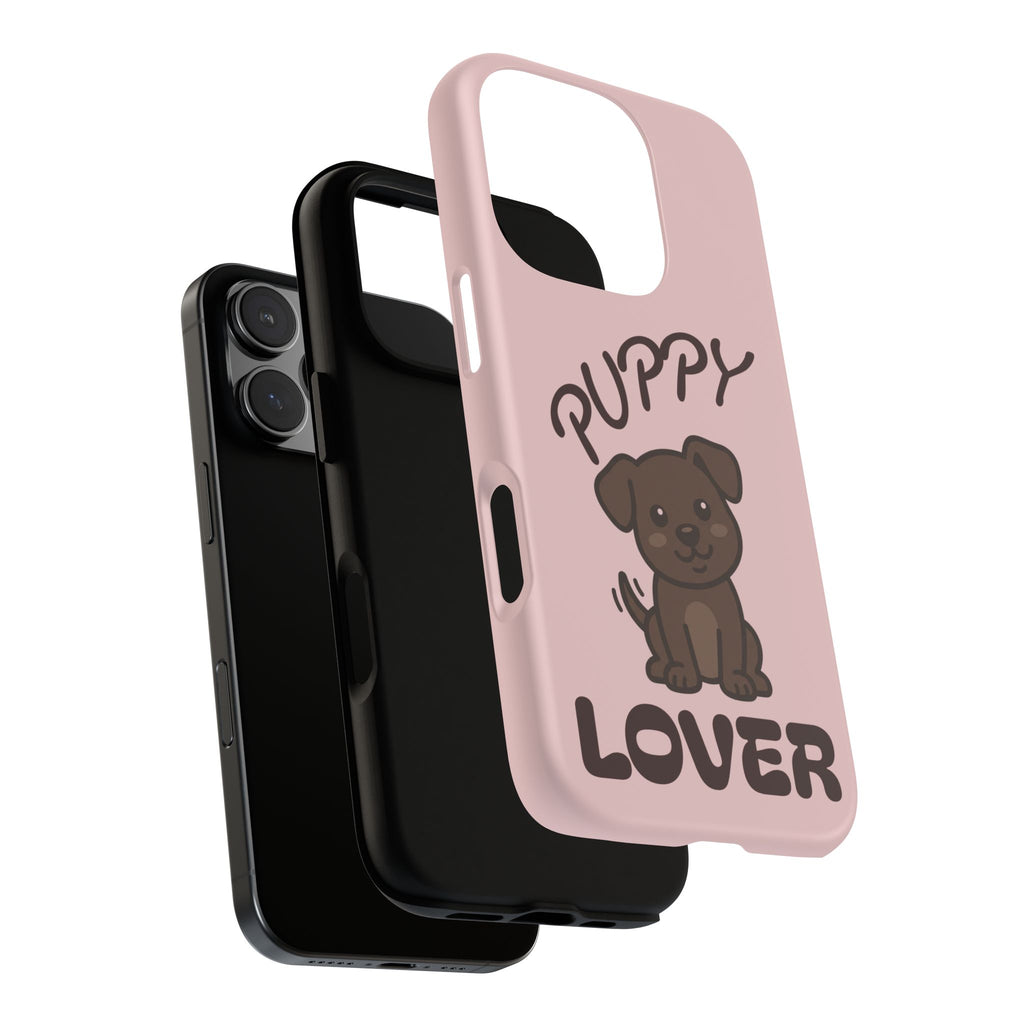 Puppy Lover Phone Case — Cute Brown Puppy Tough Phone Cover