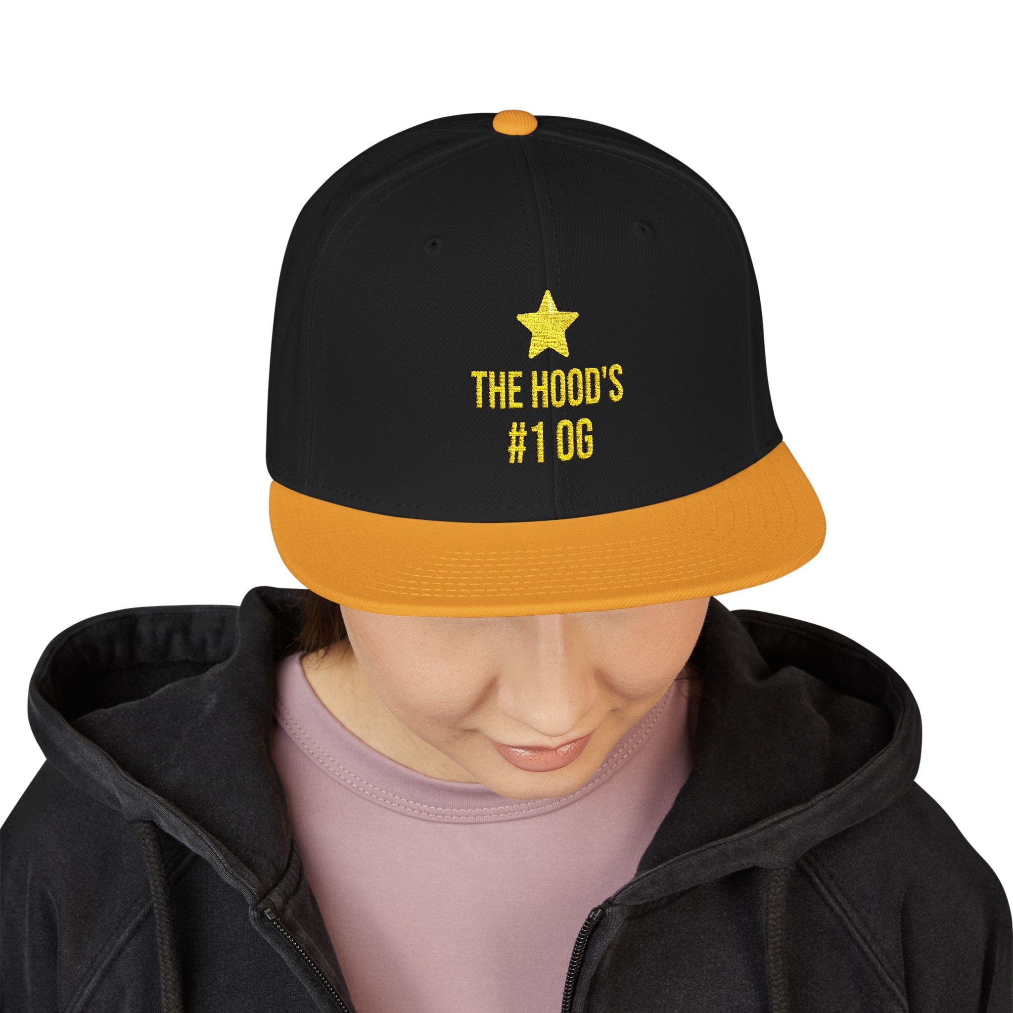 Hood's #1 OG Embroidered Snapback Hat — Street Style Cap