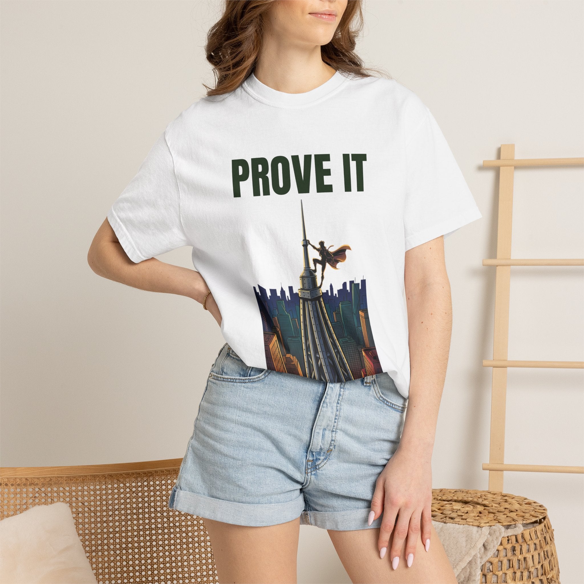 Prove It T‑Shirt — Parkour Rooftop Silhouette Graphic Tee