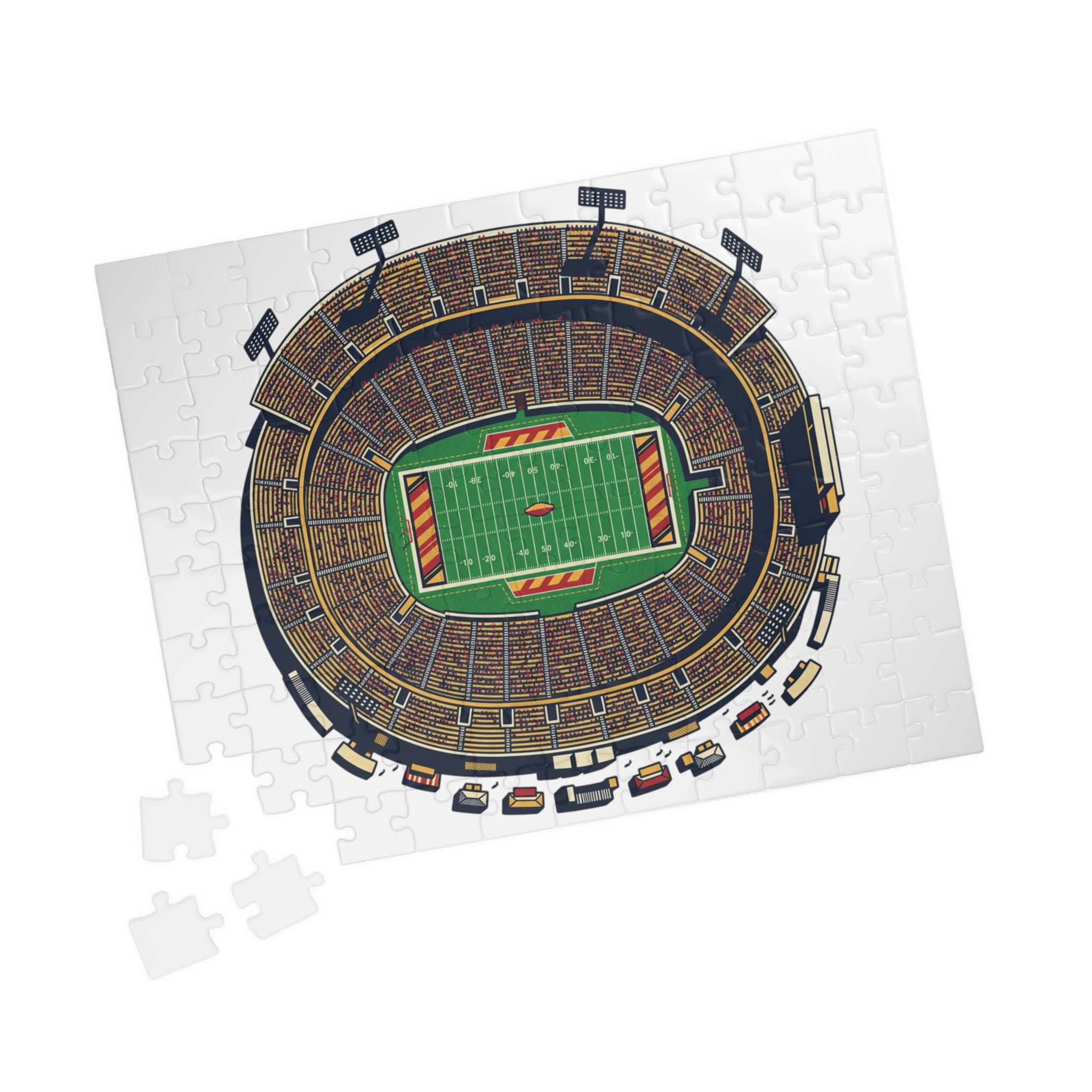 Stadium Aerial View Jigsaw Puzzle — Football Field Puzzle (110 or 520 pcs)