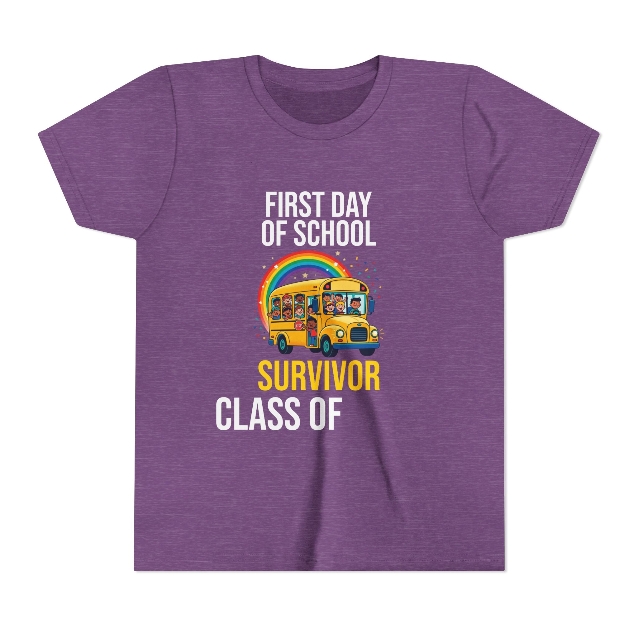 First Day Of School Survivor T-Shirt — Funny Back To School Kids Gift Tee