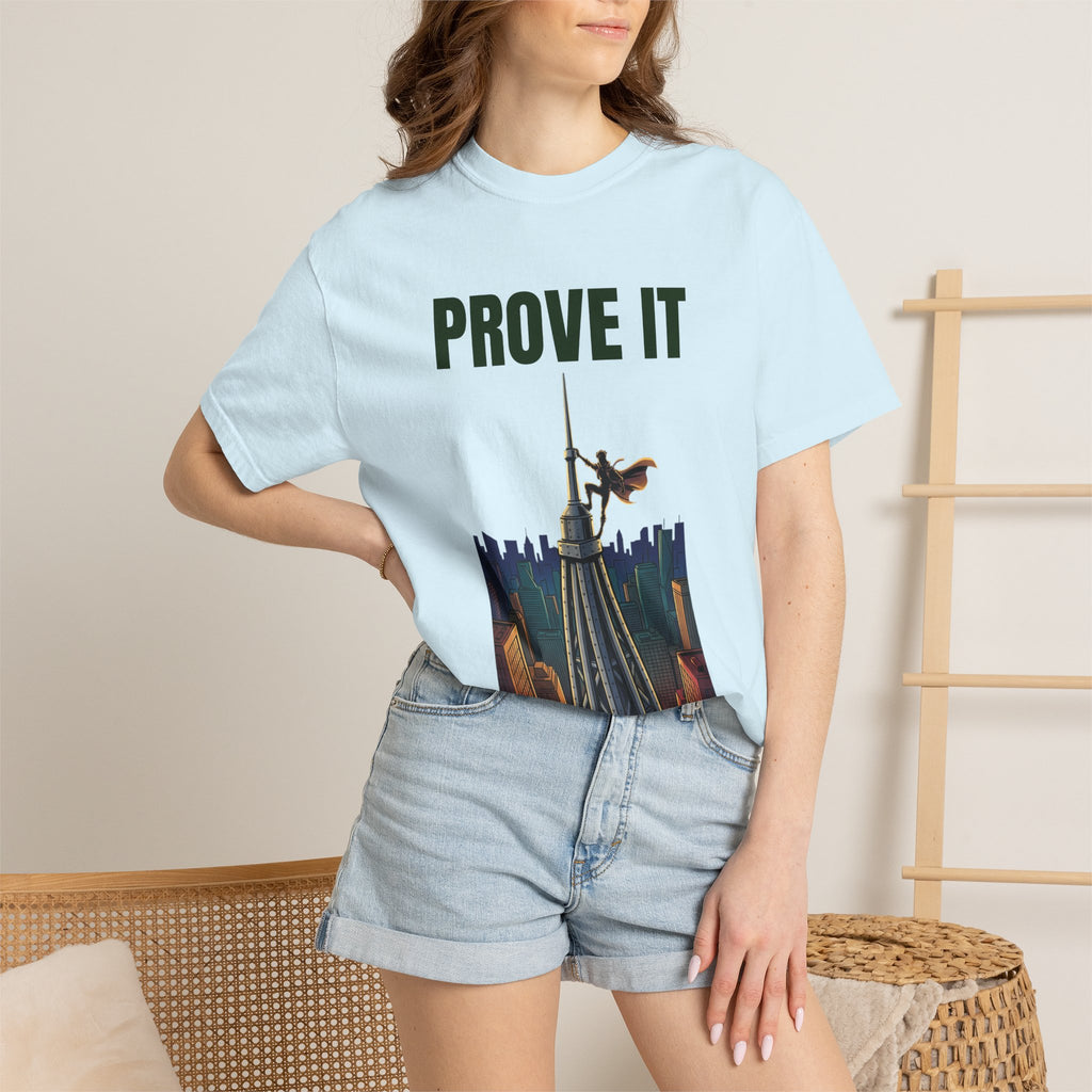 Prove It T‑Shirt — Parkour Rooftop Silhouette Graphic Tee