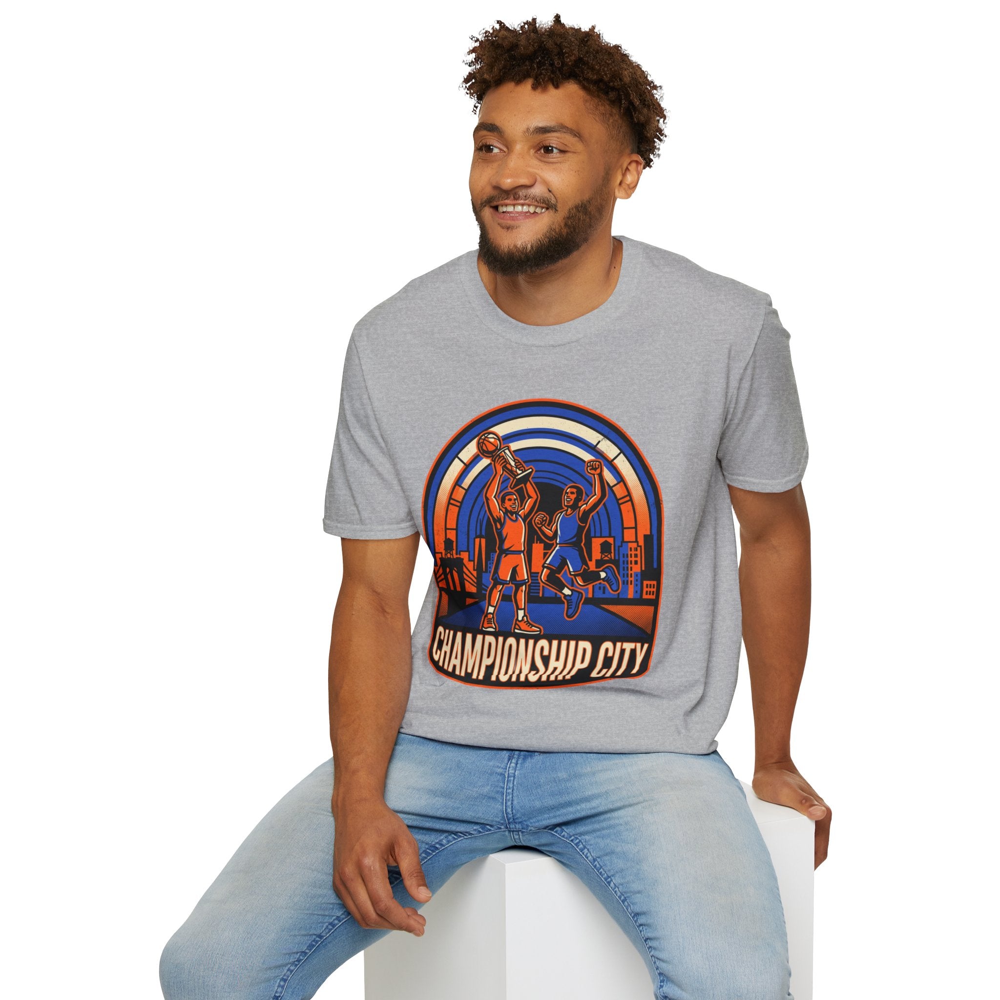 Championship City Basketball T-Shirt — Retro Winners Hoop Tee