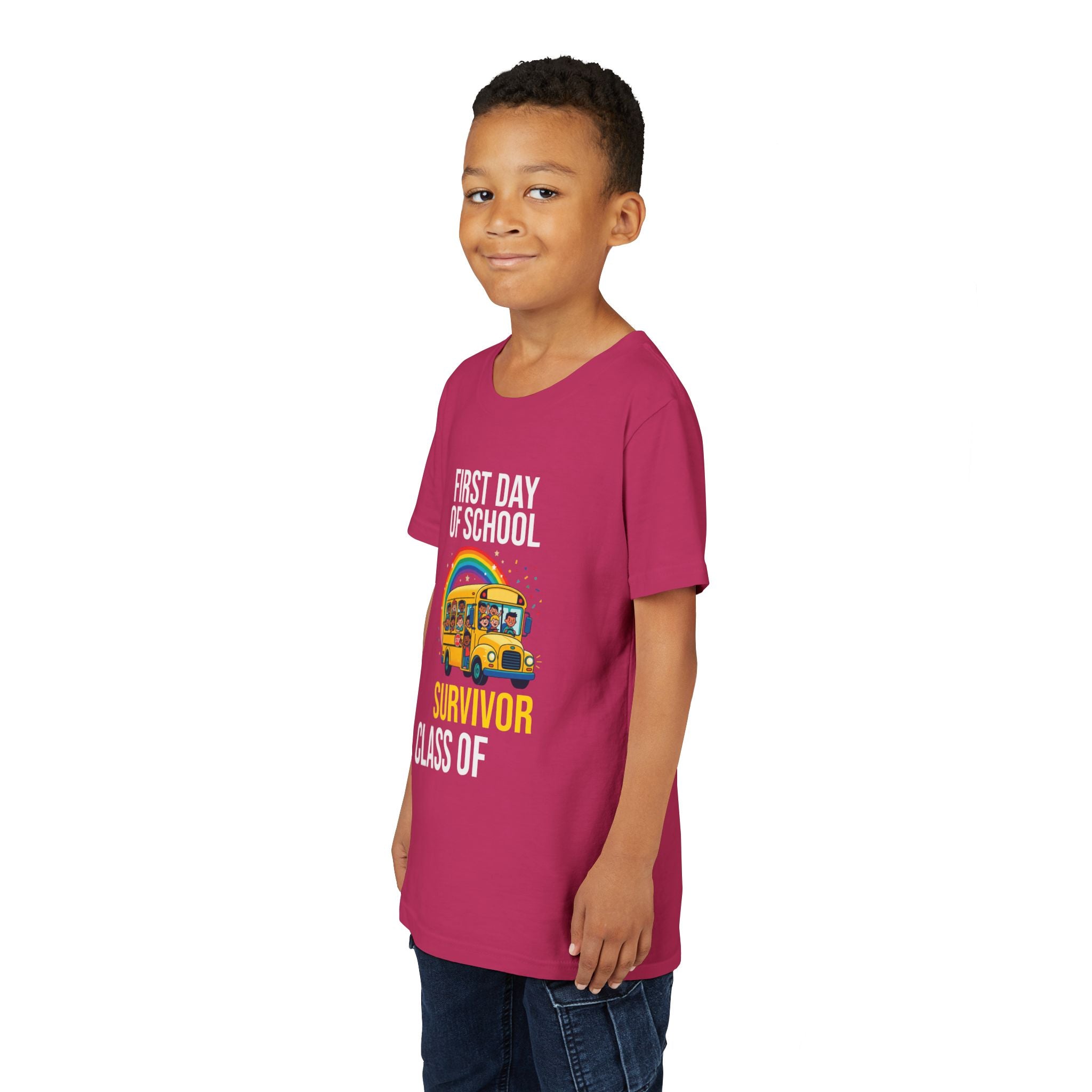 First Day Of School Survivor T-Shirt — Funny Back To School Kids Gift Tee
