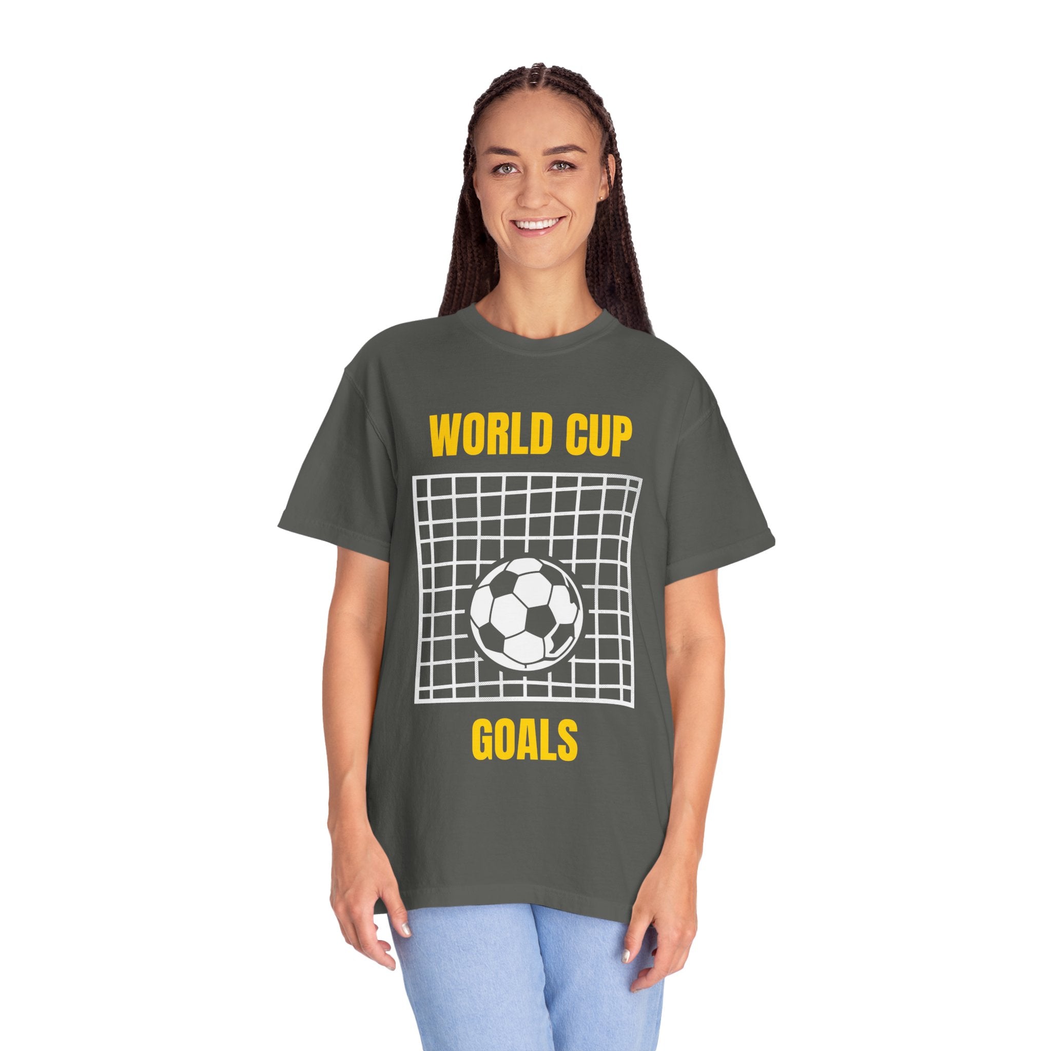 World Cup Goals T-Shirt – Soccer Goal Net & Ball Tee