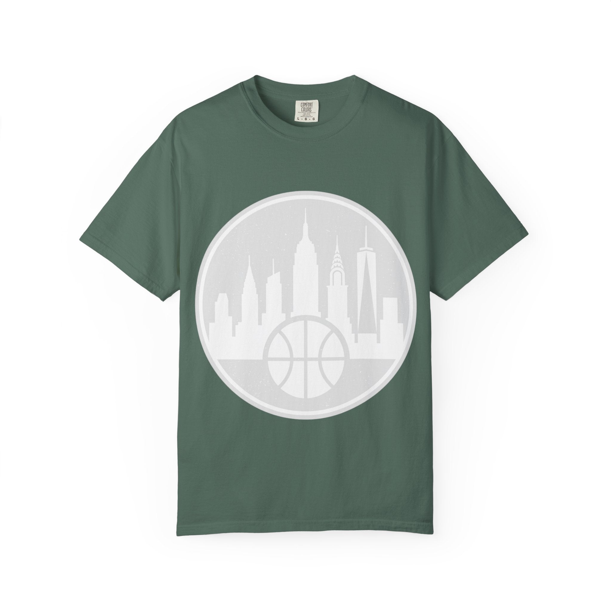City Skyline Basketball T-Shirt — Urban Basketball Graphic Tee