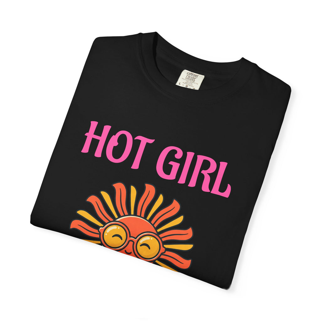 Hot Girl Summer T-Shirt — Retro Smiling Sun Graphic Tee