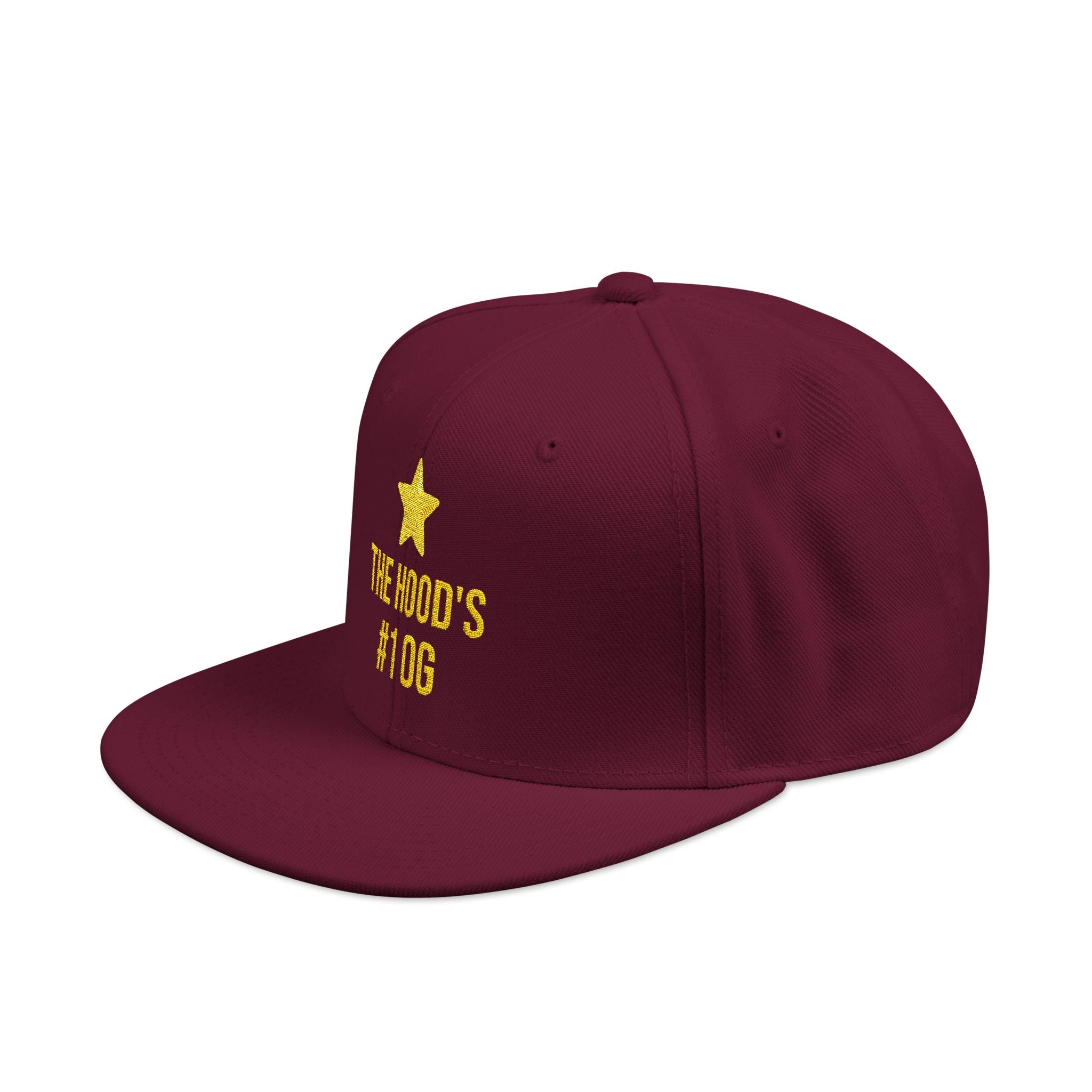 Hood's #1 OG Embroidered Snapback Hat — Street Style Cap
