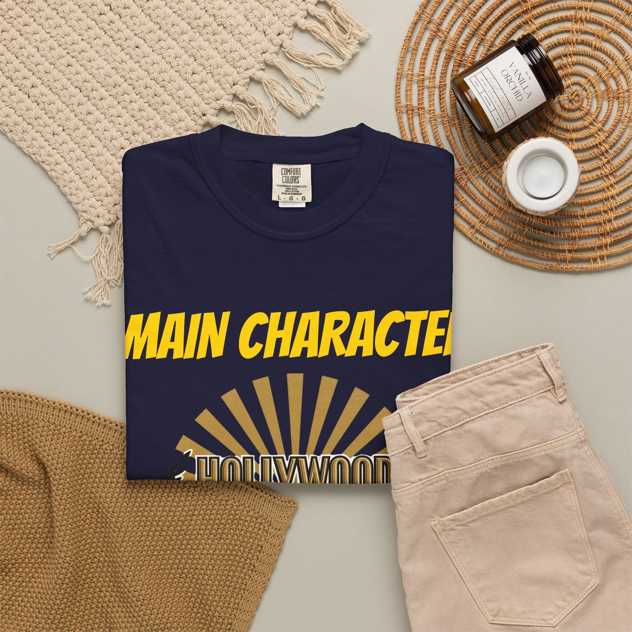 Main Character Energy Only T-Shirt — Hollywood Glamour Graphic