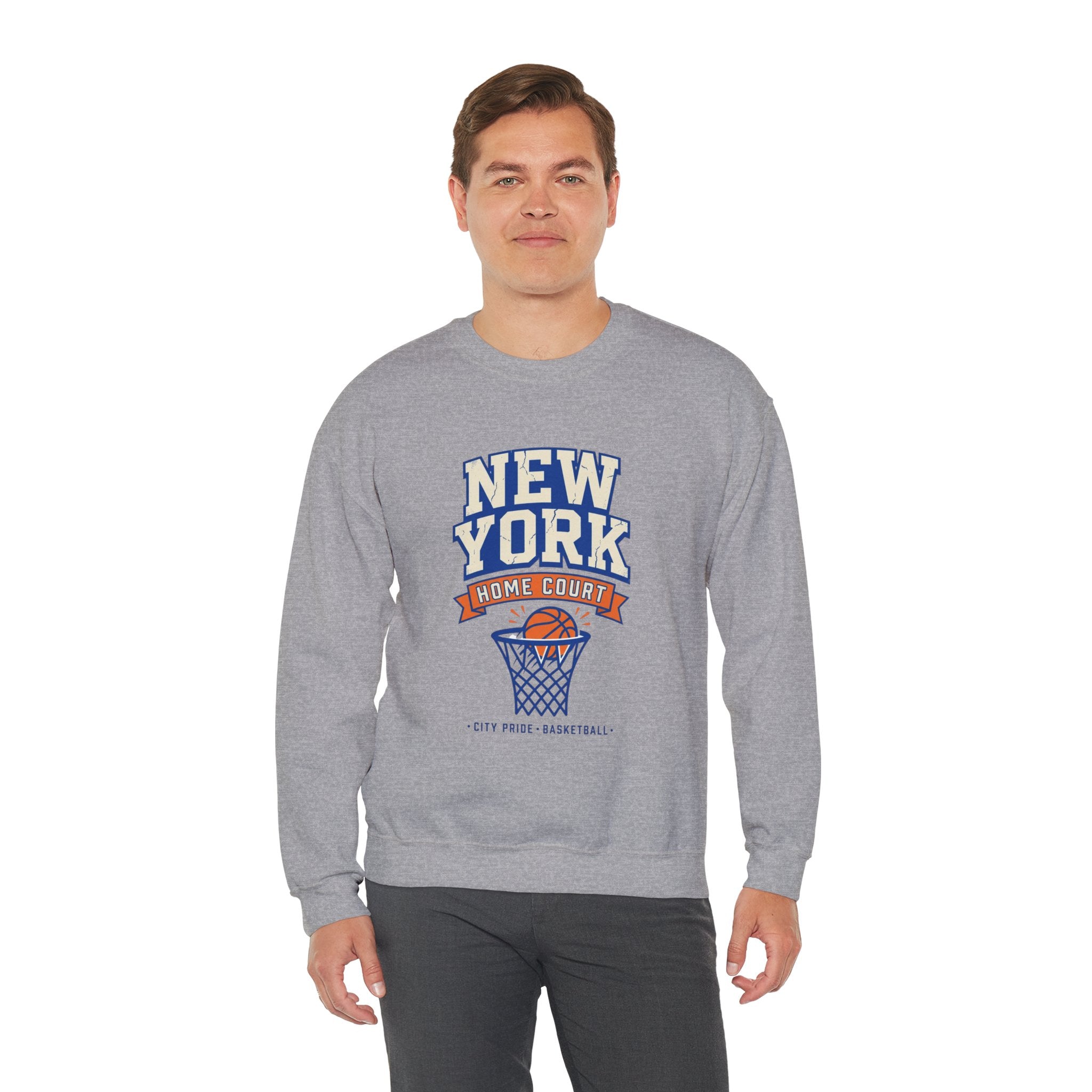 New York Home Court Sweatshirt | Vintage Basketball Pride