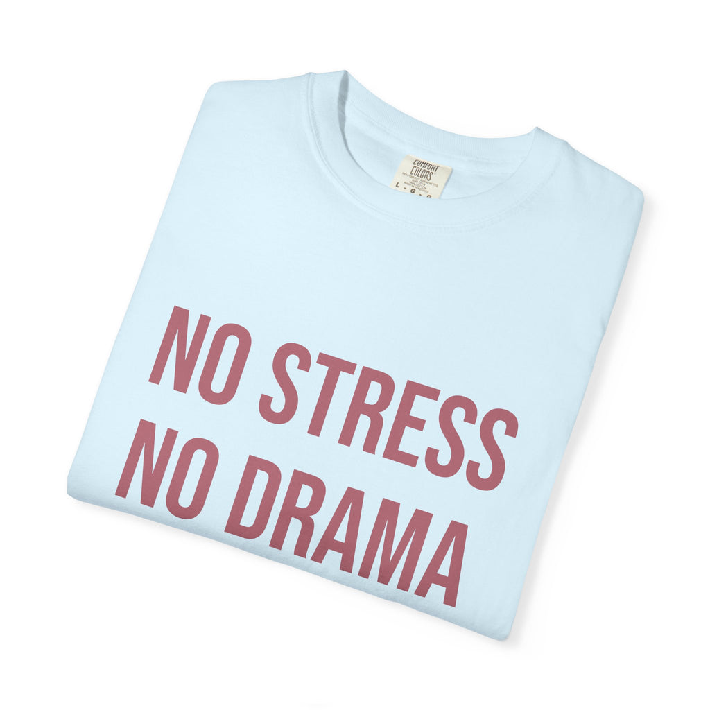 No Stress No Drama Beloved T-Shirt — Positive Message Tee for Women & Loved Ones