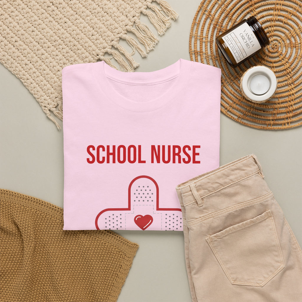 School Nurse T-Shirt – “Band Aid Queen of This School” Cotton Tee