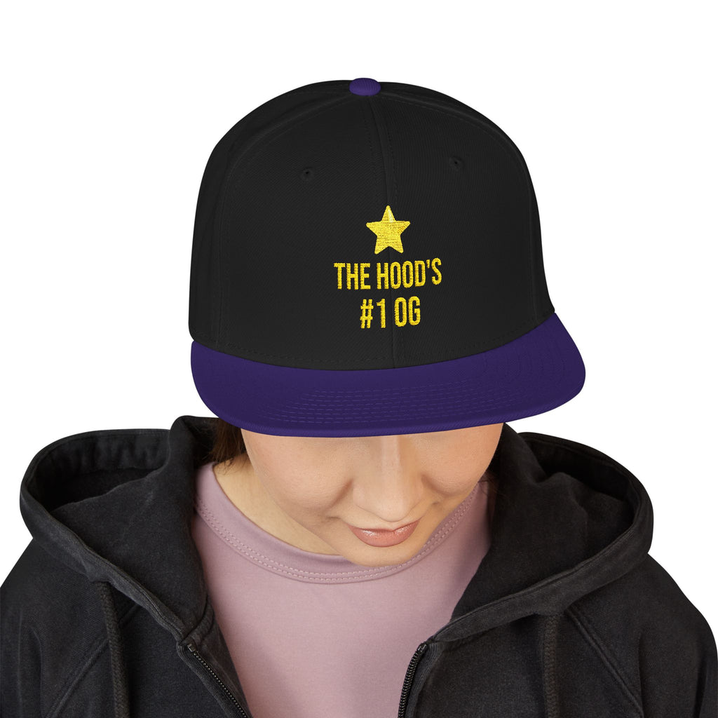 Hood's #1 OG Embroidered Snapback Hat — Street Style Cap