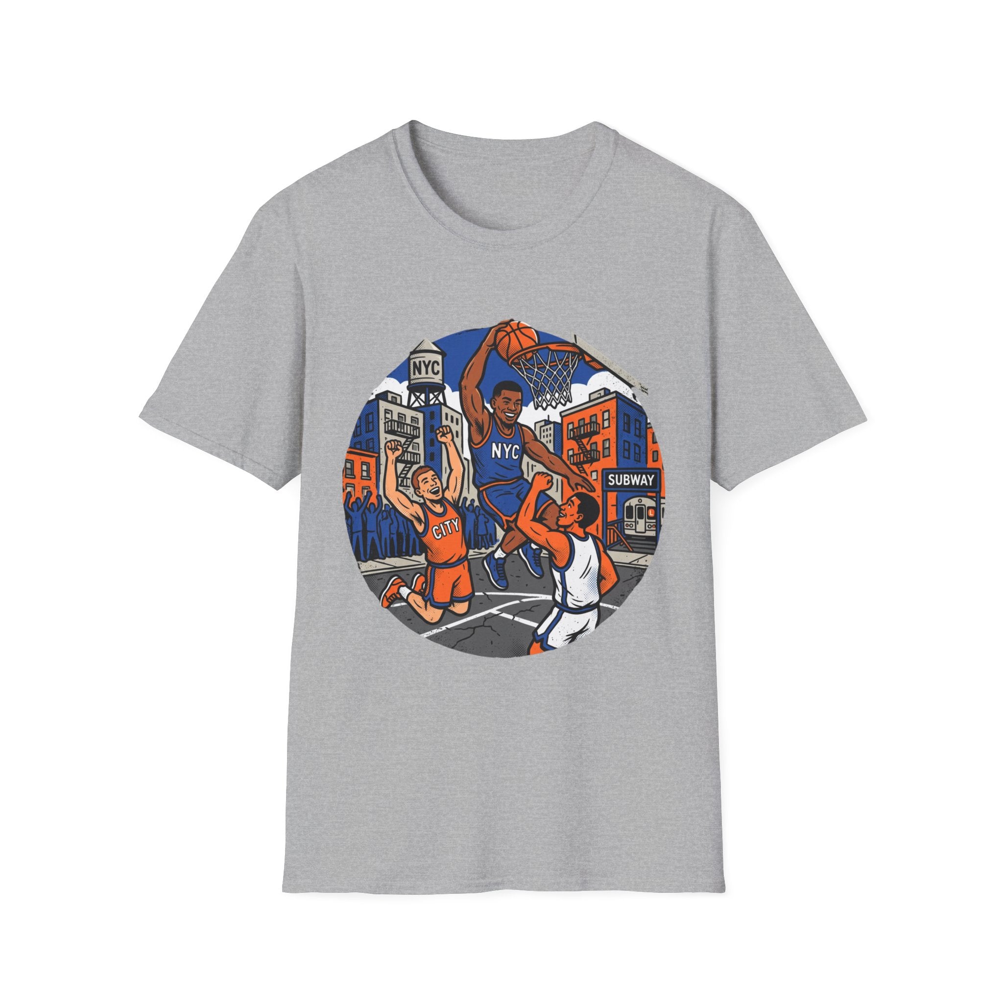 New York Hoops Run Cartoon Tee
