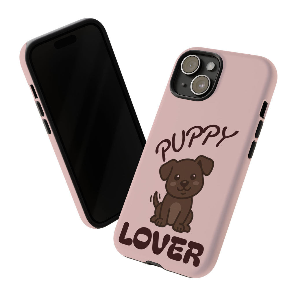 Puppy Lover Phone Case — Cute Brown Puppy Tough Phone Cover