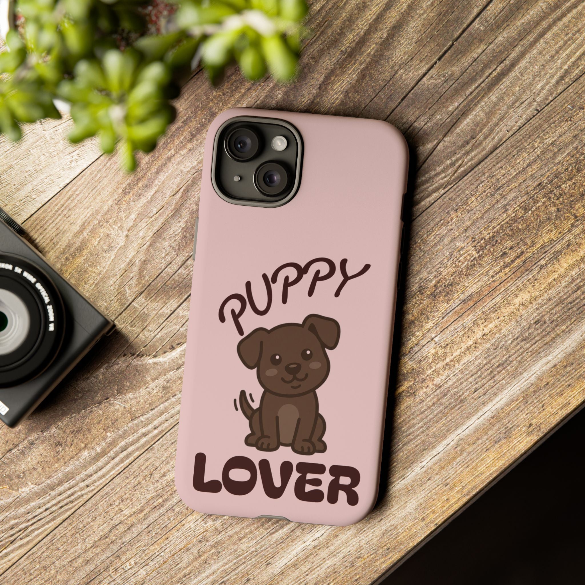 Puppy Lover Phone Case — Cute Brown Puppy Tough Phone Cover