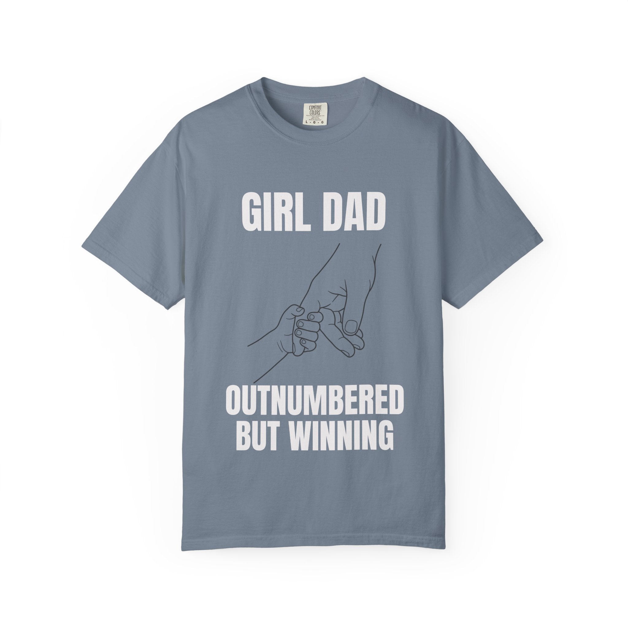 Girl Dad Outnumbered But Winning T-Shirt — Funny Father's Day Gift Tee